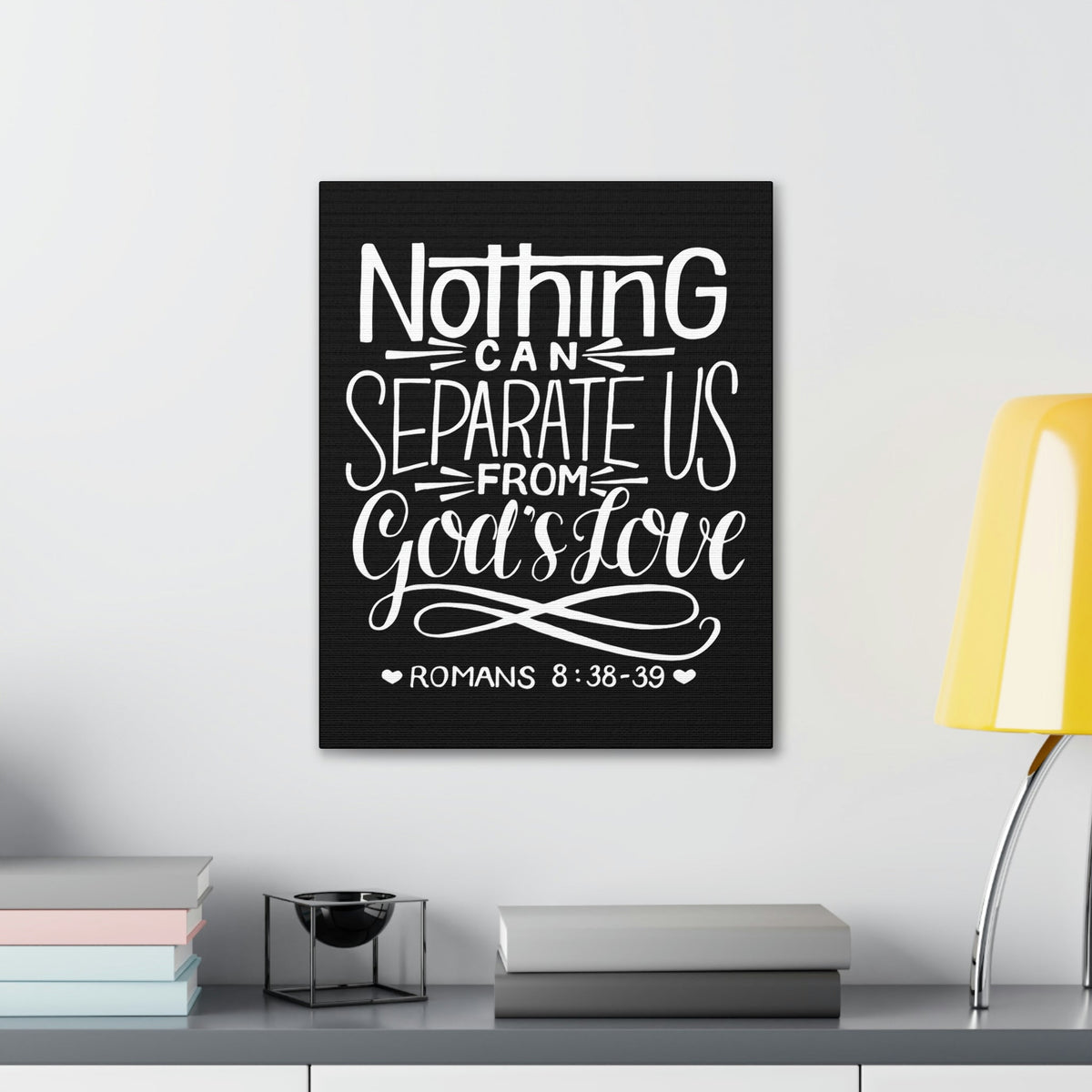 Scripture Walls Nothing Can Separate Us Romans 8:38 Bible Verse Canvas Christian Wall Art Ready to Hang Unframed-Express Your Love Gifts