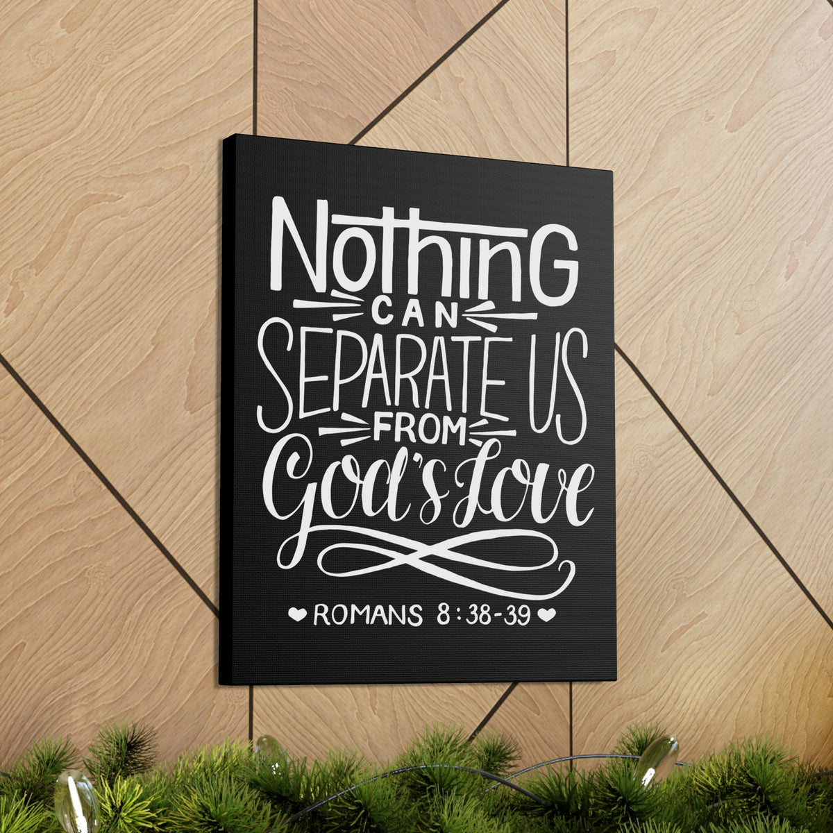 Scripture Walls Nothing Can Separate Us Romans 8:38 Bible Verse Canvas Christian Wall Art Ready to Hang Unframed-Express Your Love Gifts