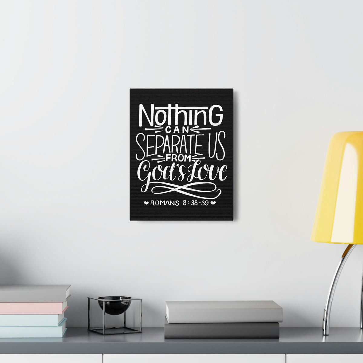 Scripture Walls Nothing Can Separate Us Romans 8:38 Bible Verse Canvas Christian Wall Art Ready to Hang Unframed-Express Your Love Gifts