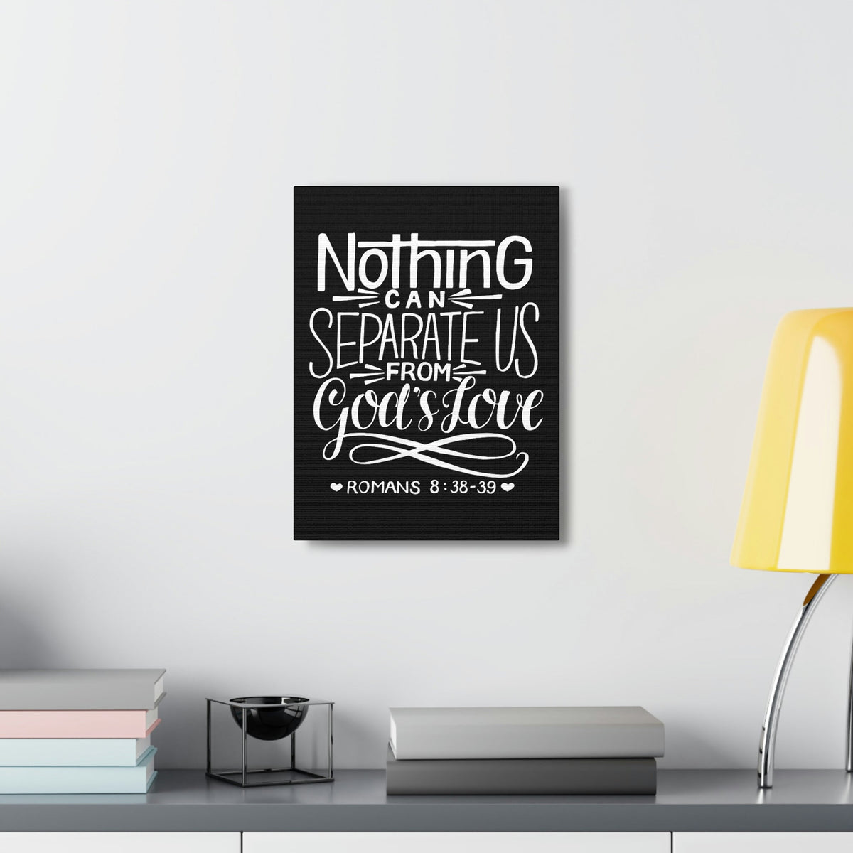 Scripture Walls Nothing Can Separate Us Romans 8:38 Bible Verse Canvas Christian Wall Art Ready to Hang Unframed-Express Your Love Gifts