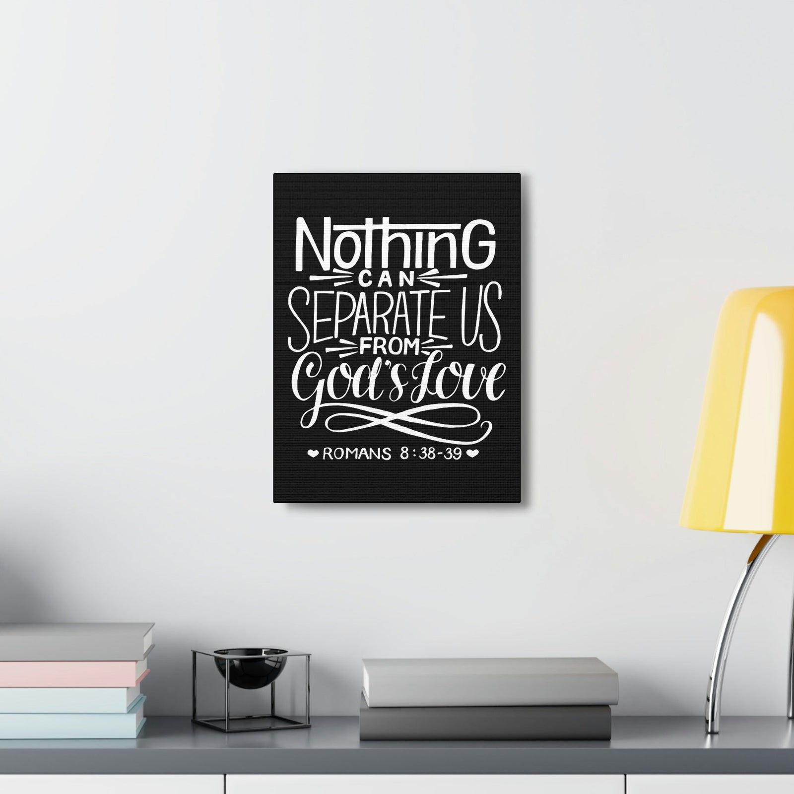 Scripture Walls Nothing Can Separate Us Romans 8:38 Bible Verse Canvas Christian Wall Art Ready to Hang Unframed-Express Your Love Gifts