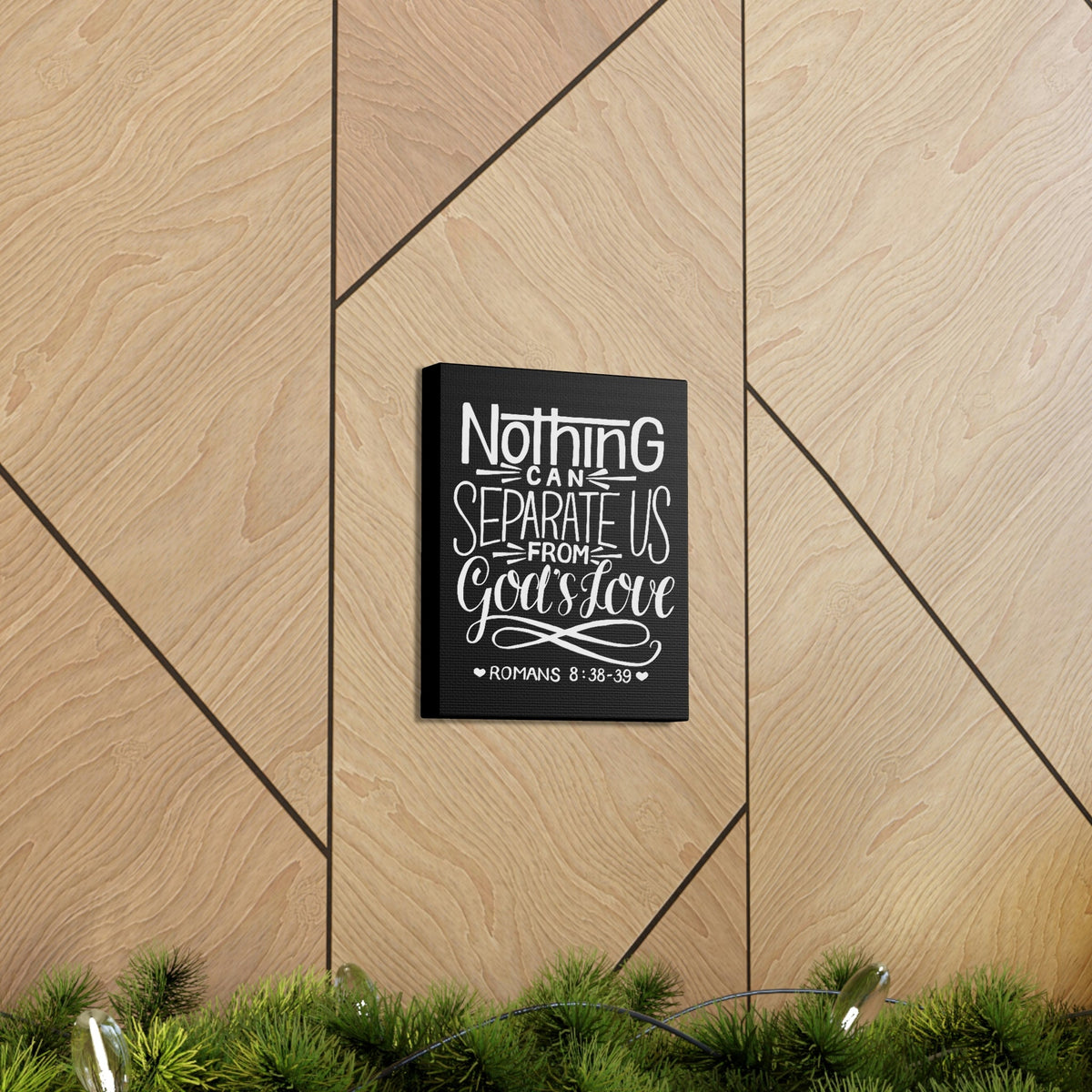 Scripture Walls Nothing Can Separate Us Romans 8:38 Bible Verse Canvas Christian Wall Art Ready to Hang Unframed-Express Your Love Gifts