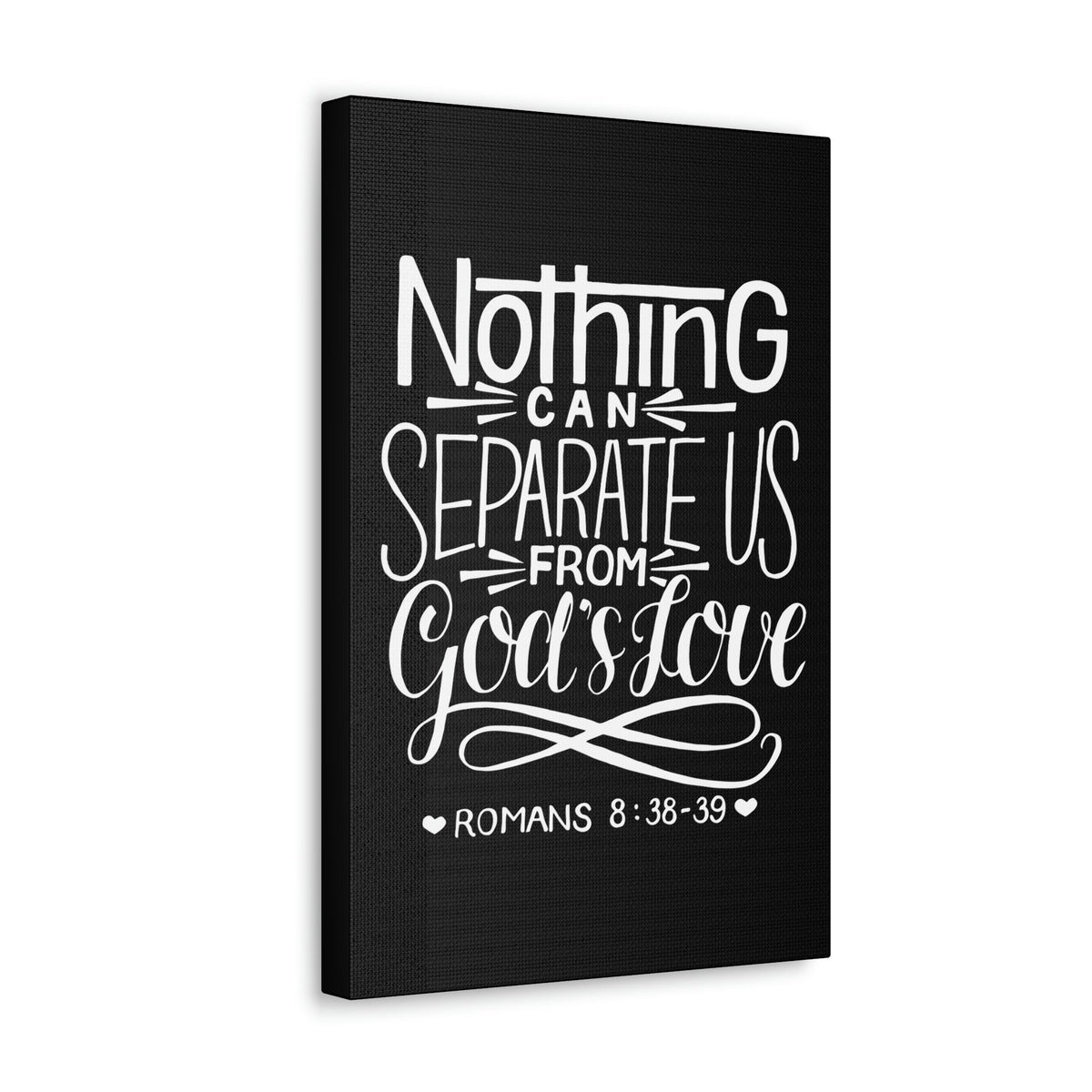 Scripture Walls Nothing Can Separate Us Romans 8:38 Bible Verse Canvas Christian Wall Art Ready to Hang Unframed-Express Your Love Gifts