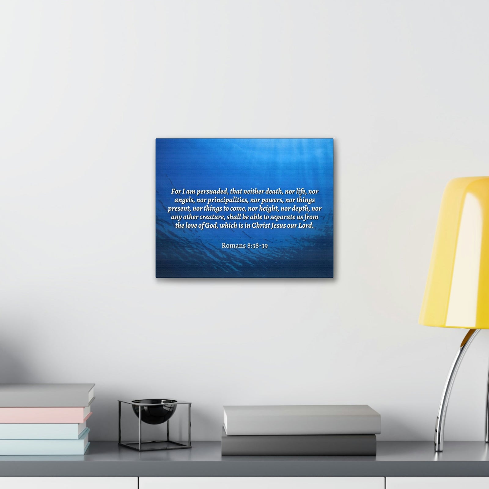Scripture Walls Nothing Can Separate Us Romans 8:39 Bible Verse Canvas Christian Wall Art Ready to Hang Unframed-Express Your Love Gifts
