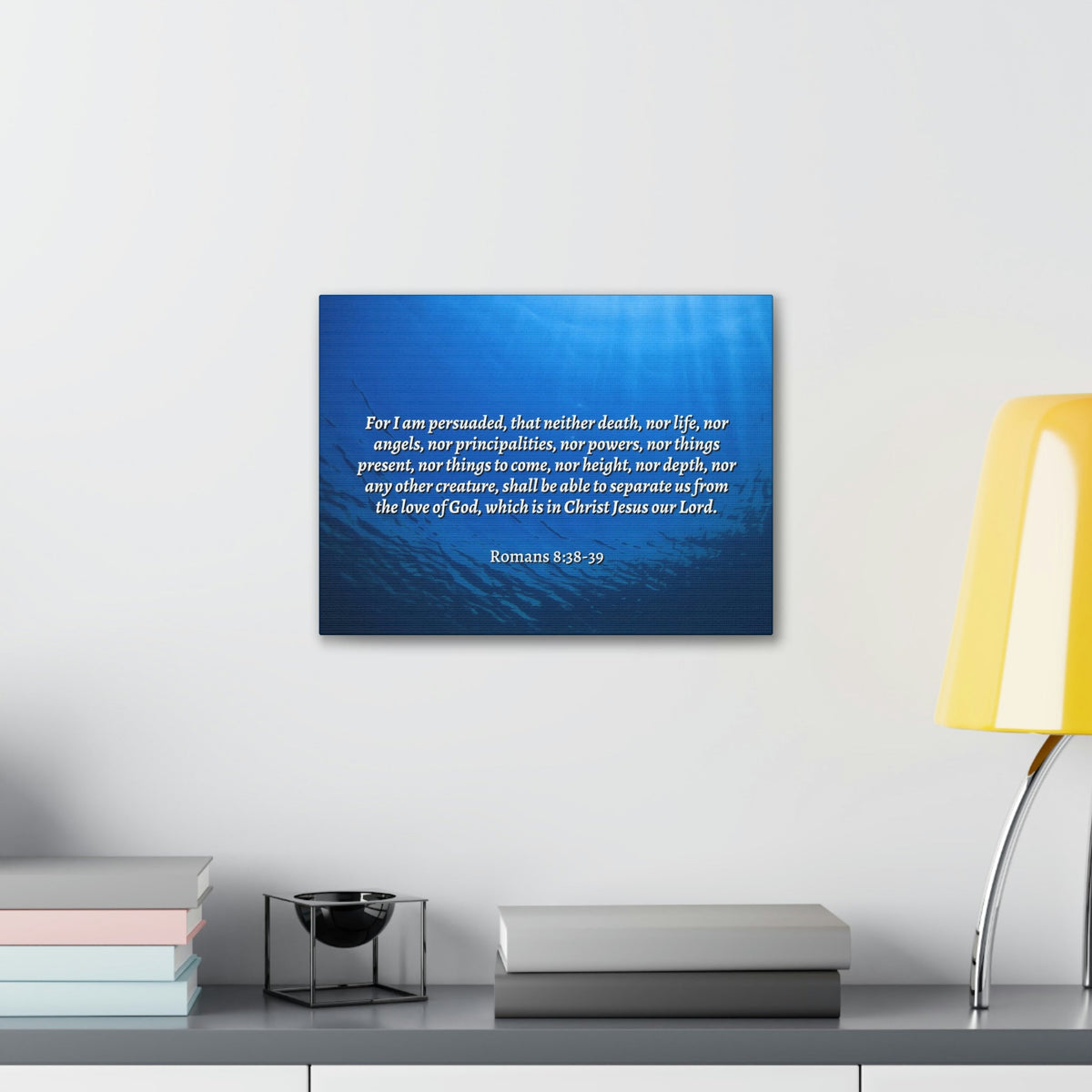 Scripture Walls Nothing Can Separate Us Romans 8:39 Bible Verse Canvas Christian Wall Art Ready to Hang Unframed-Express Your Love Gifts