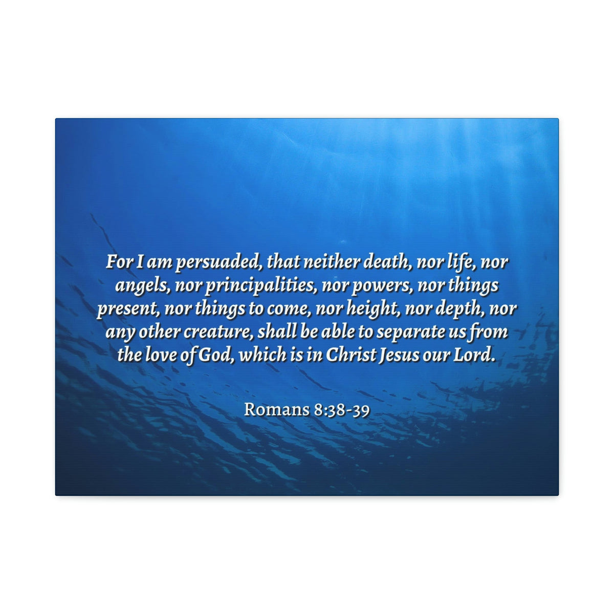 Scripture Walls Nothing Can Separate Us Romans 8:39 Bible Verse Canvas Christian Wall Art Ready to Hang Unframed-Express Your Love Gifts