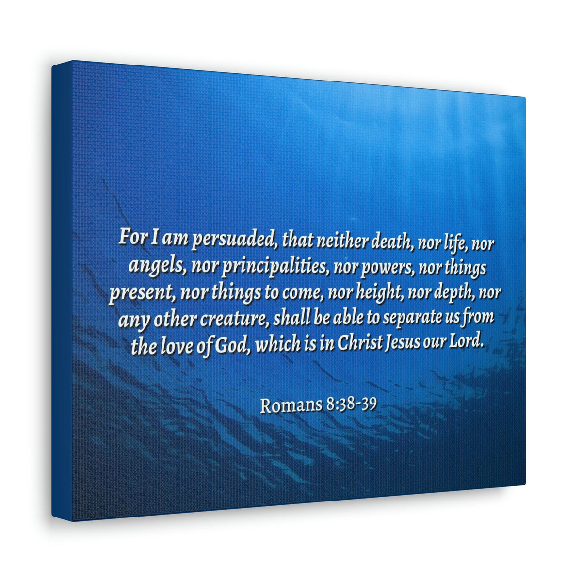 Scripture Walls Nothing Can Separate Us Romans 8:39 Bible Verse Canvas Christian Wall Art Ready to Hang Unframed-Express Your Love Gifts