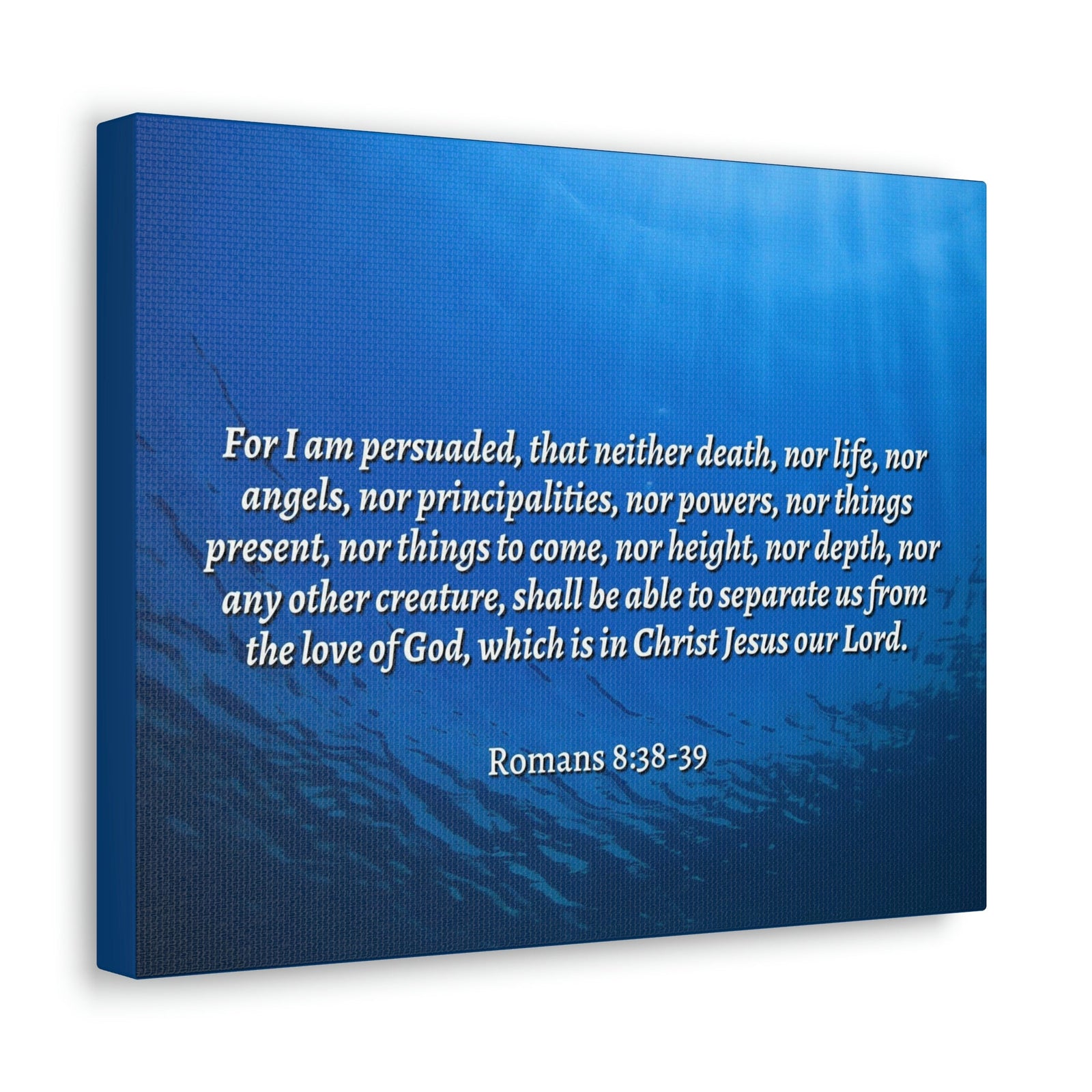 Scripture Walls Nothing Can Separate Us Romans 8:39 Bible Verse Canvas Christian Wall Art Ready to Hang Unframed-Express Your Love Gifts