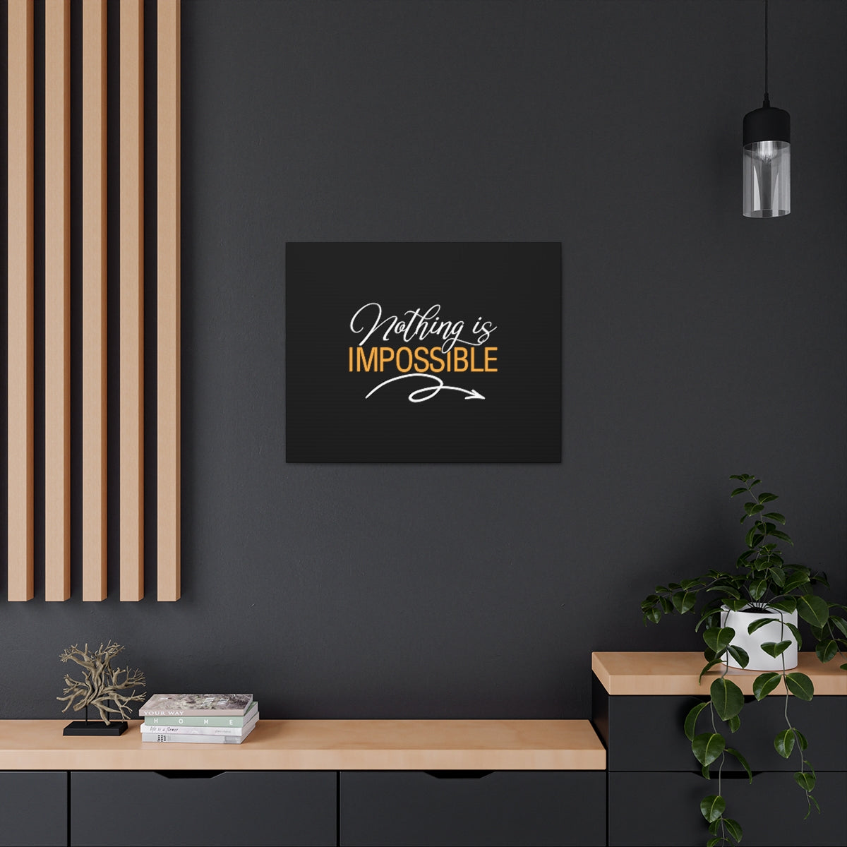 Scripture Walls Nothing Is Impossible Luke 1:37 Christian Wall Art Bible Verse Print Ready to Hang Unframed-Express Your Love Gifts