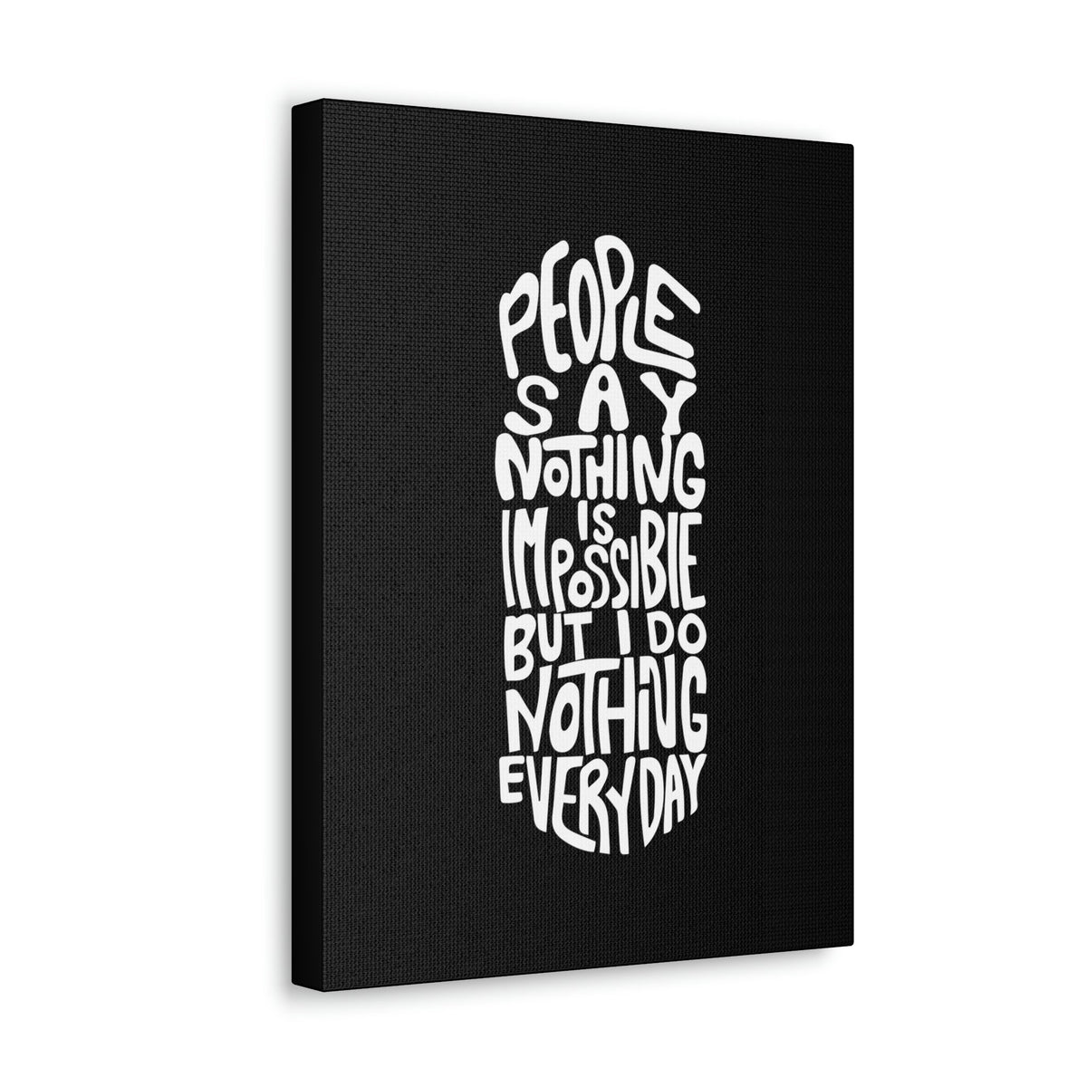 Scripture Walls Nothing Is Impossible Philippians 4:13 Black Christian Wall Art Bible Verse Print Ready to Hang Unframed-Express Your Love Gifts