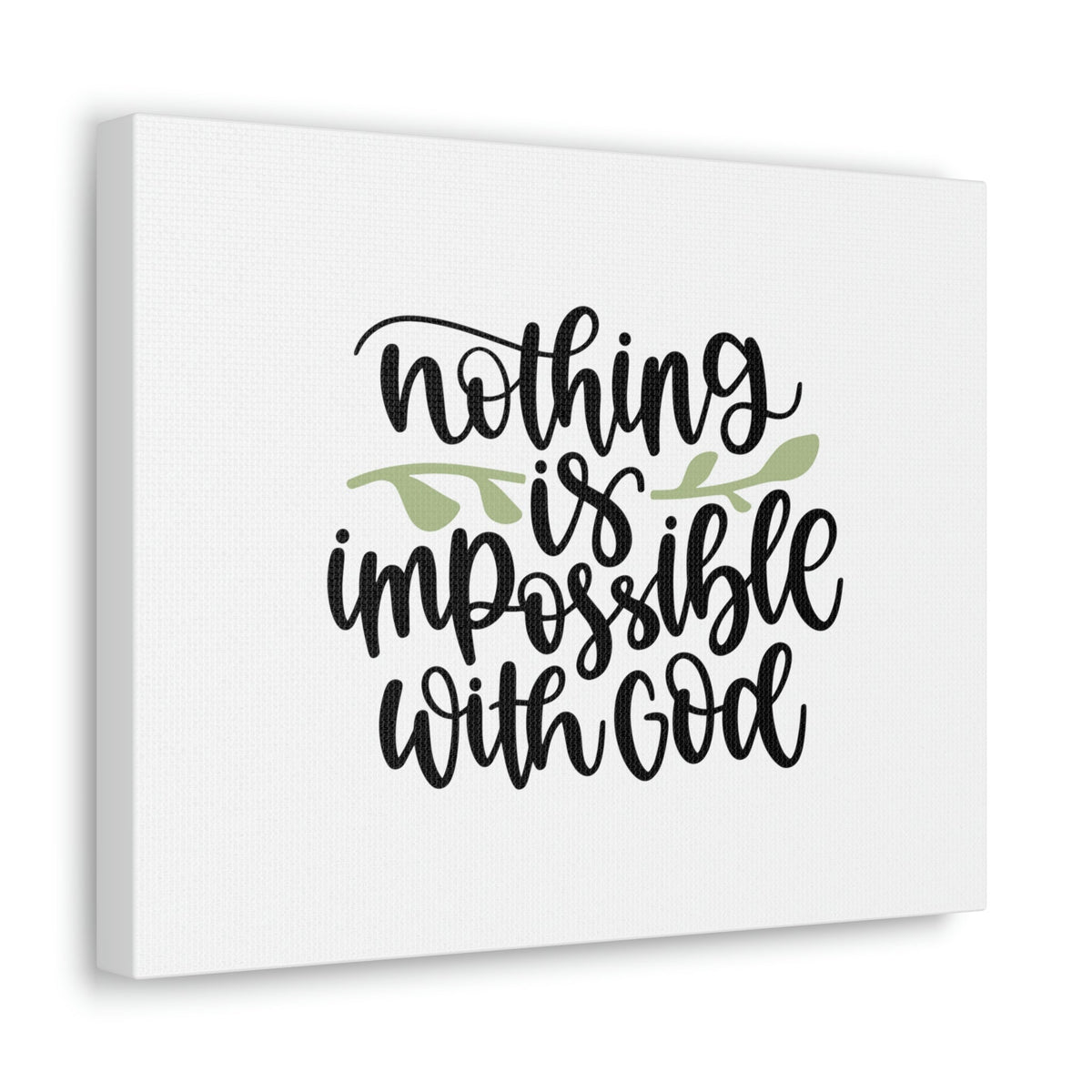 Scripture Walls Nothing Is Impossible With God Luke 1:37 Christian Wall Art Bible Verse Print Ready to Hang Unframed-Express Your Love Gifts