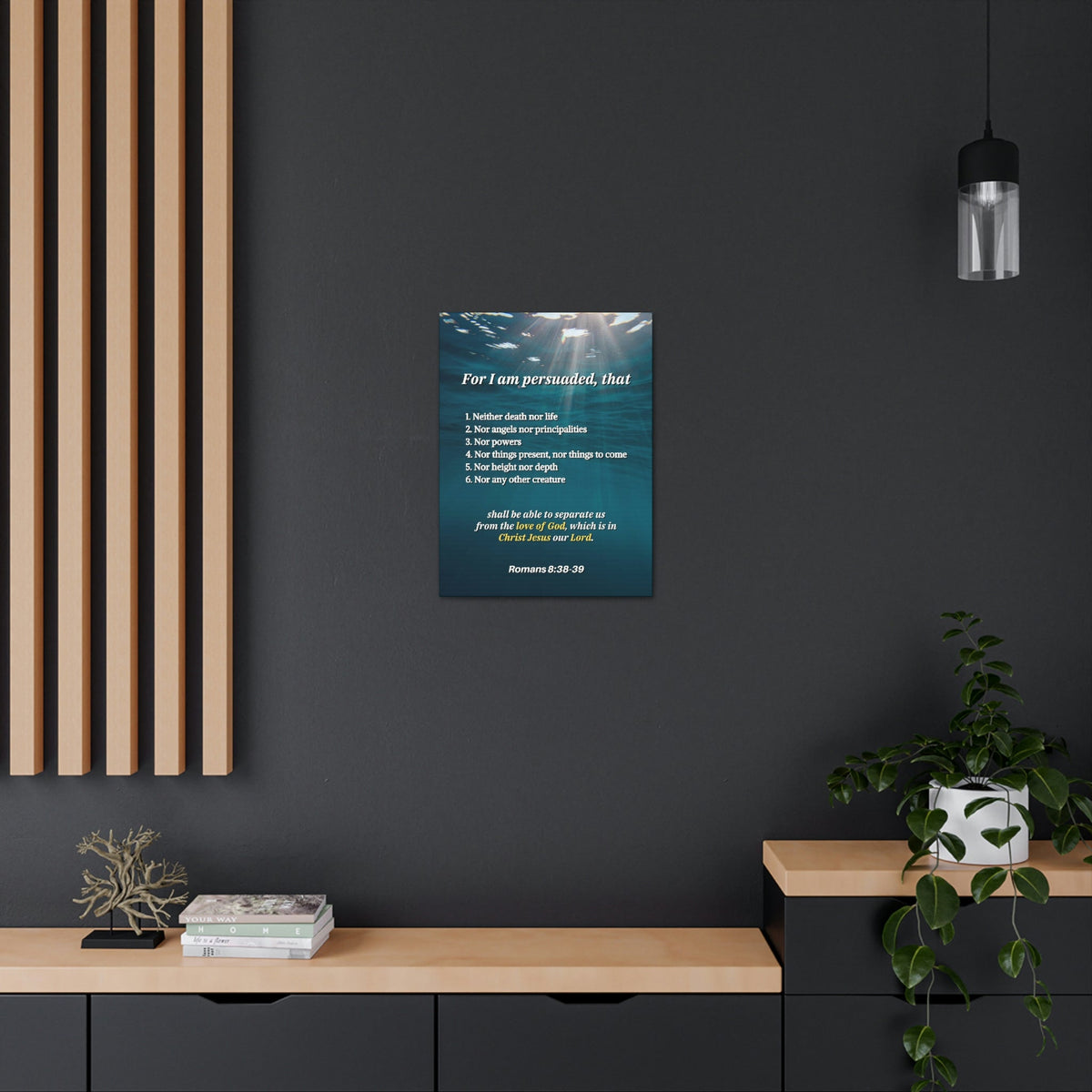 Scripture Walls Nothing Separates Us Love Of God Romans 8:39 Bible Verse Canvas Christian Wall Art Ready to Hang Unframed-Express Your Love Gifts