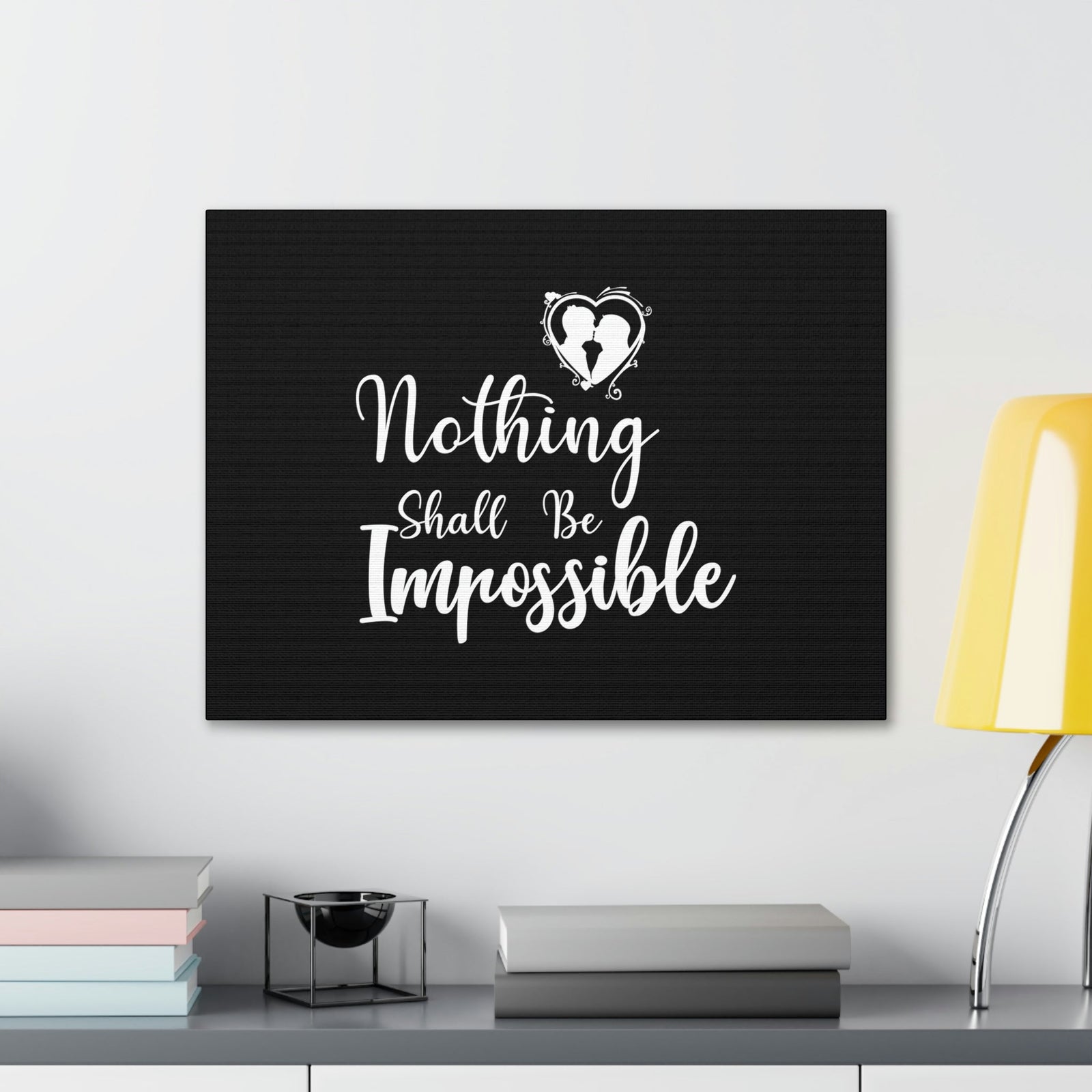 Scripture Walls Nothing Shall Be Impossible Matthew 19:26 Christian Wall Art Bible Verse Print Ready to Hang Unframed-Express Your Love Gifts