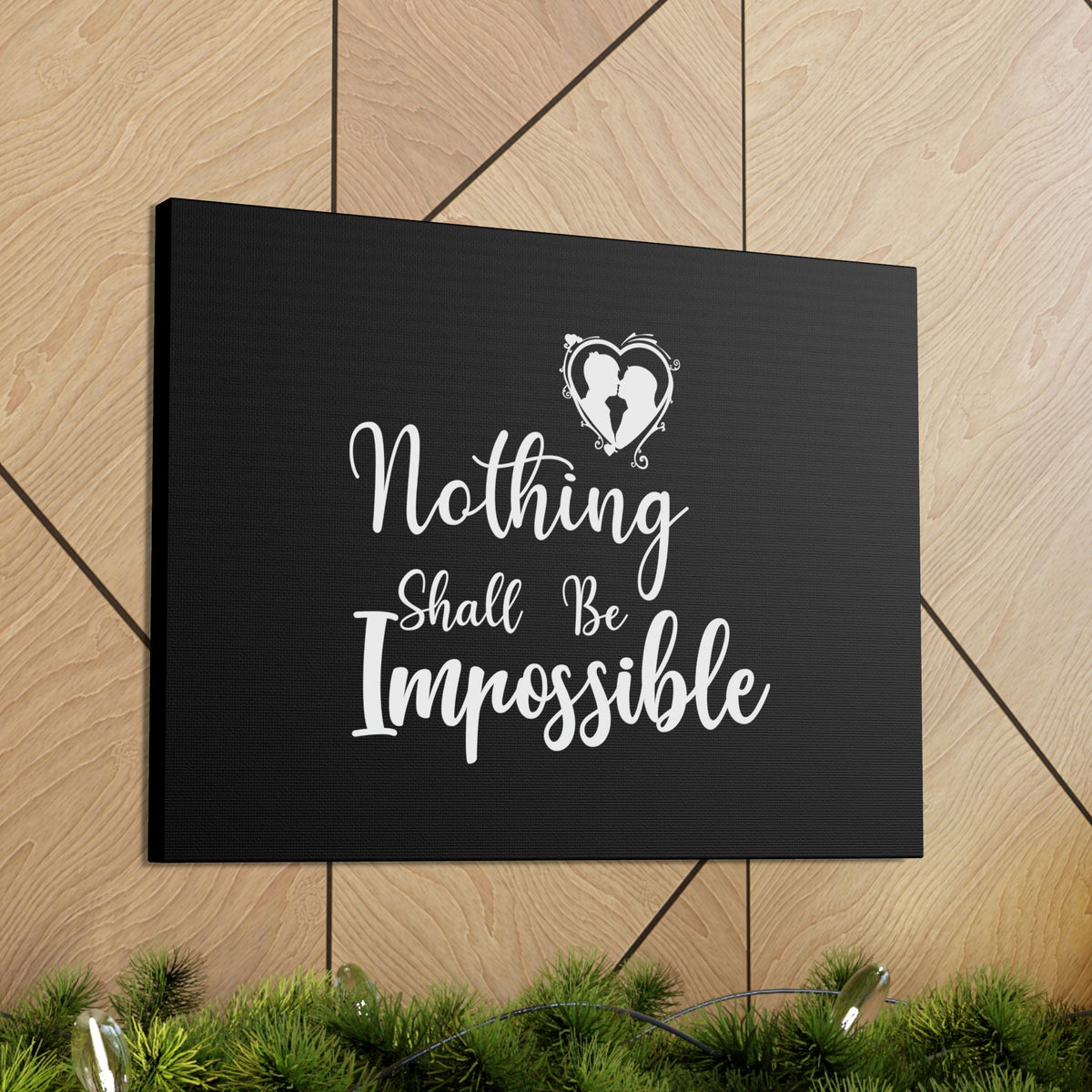 Scripture Walls Nothing Shall Be Impossible Matthew 19:26 Christian Wall Art Bible Verse Print Ready to Hang Unframed-Express Your Love Gifts