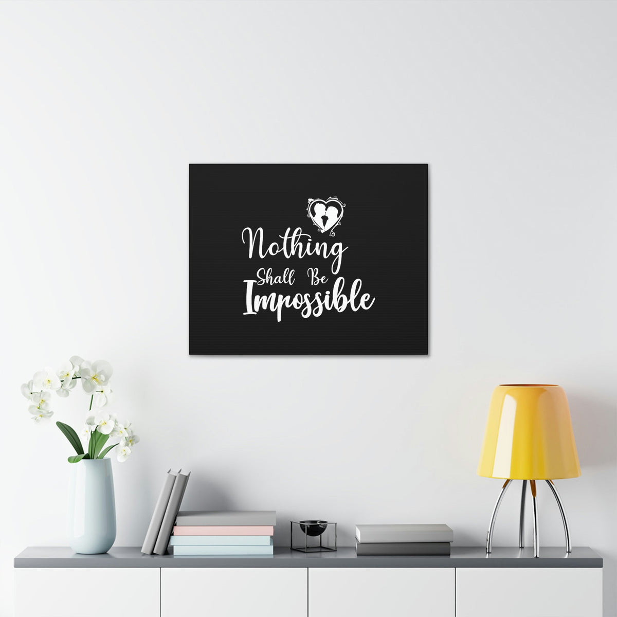 Scripture Walls Nothing Shall Be Impossible Matthew 19:26 Christian Wall Art Bible Verse Print Ready to Hang Unframed-Express Your Love Gifts