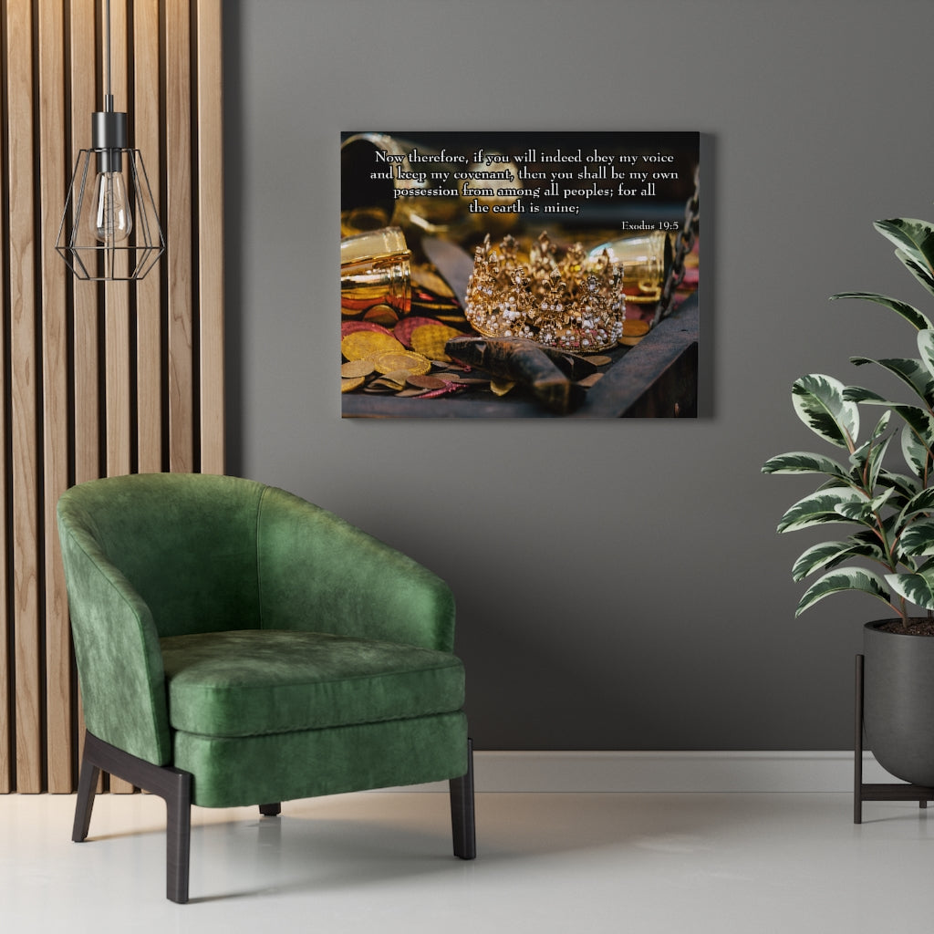Scripture Walls Obey My Voice Exodus 19:5 Wall Art Christian Home Decor Unframed-Express Your Love Gifts
