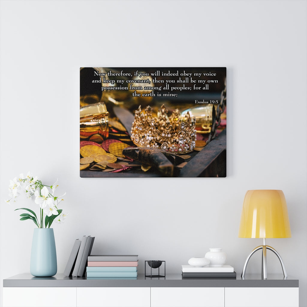 Scripture Walls Obey My Voice Exodus 19:5 Wall Art Christian Home Decor Unframed-Express Your Love Gifts