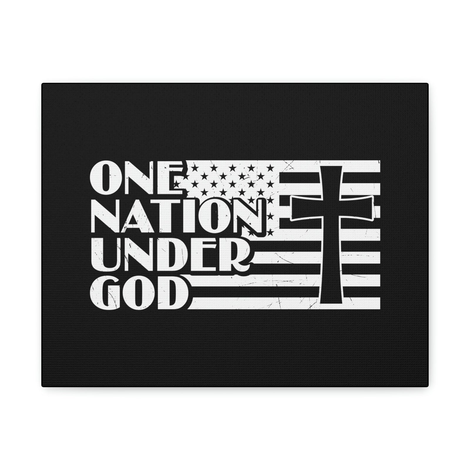 Scripture Walls One Nation Under God Matthew 28:18 Christian Wall Art Bible Verse Print Ready to Hang Unframed-Express Your Love Gifts