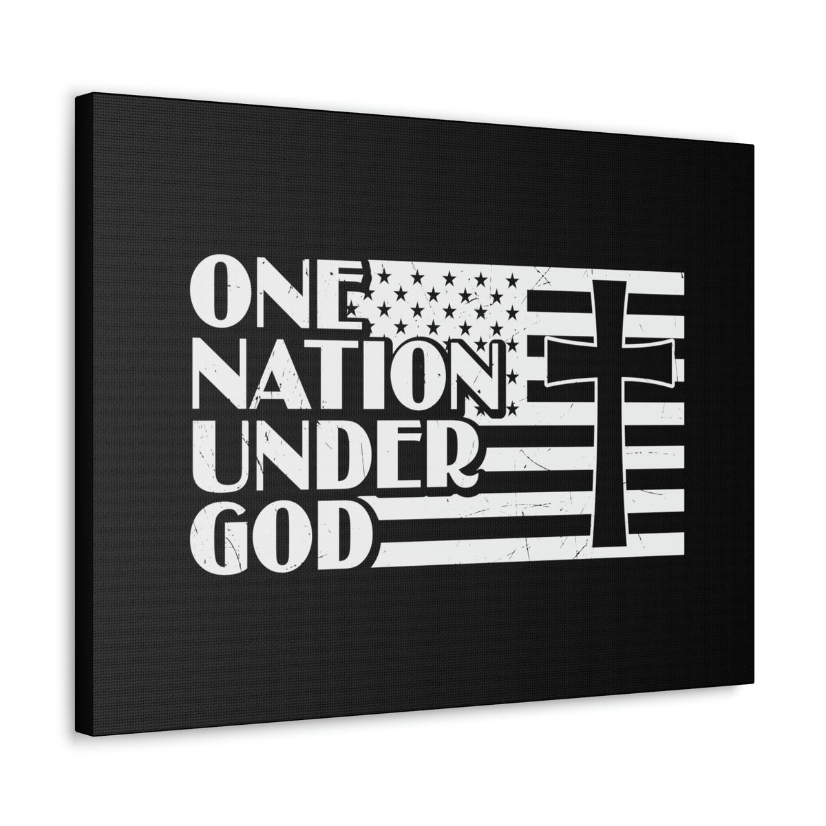 Scripture Walls One Nation Under God Matthew 28:18 Christian Wall Art Bible Verse Print Ready to Hang Unframed-Express Your Love Gifts