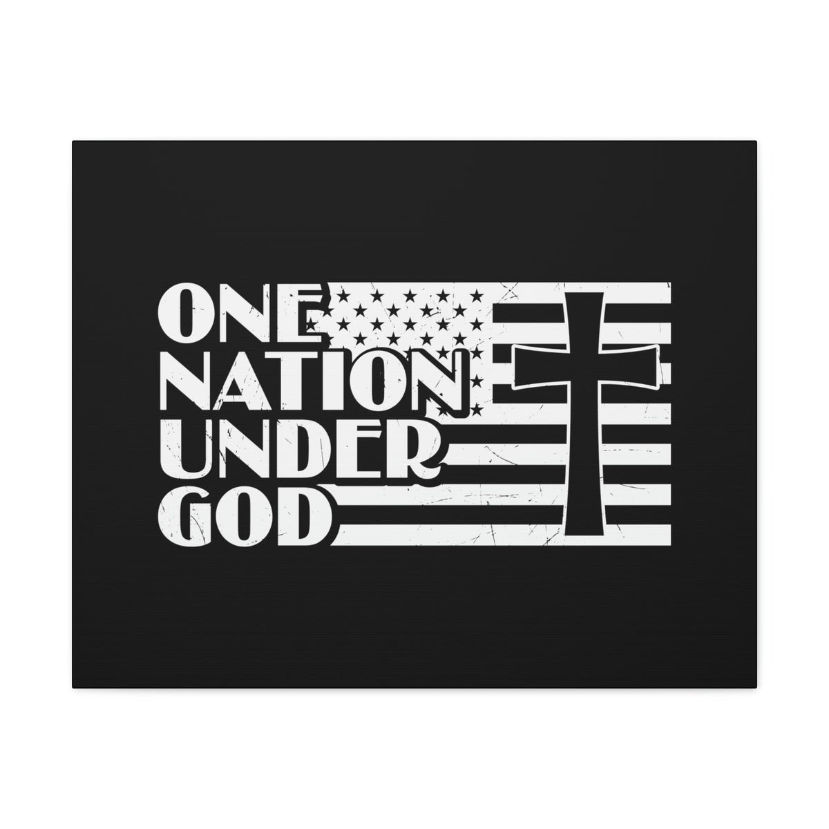 Scripture Walls One Nation Under God Matthew 28:18 Christian Wall Art Bible Verse Print Ready to Hang Unframed-Express Your Love Gifts