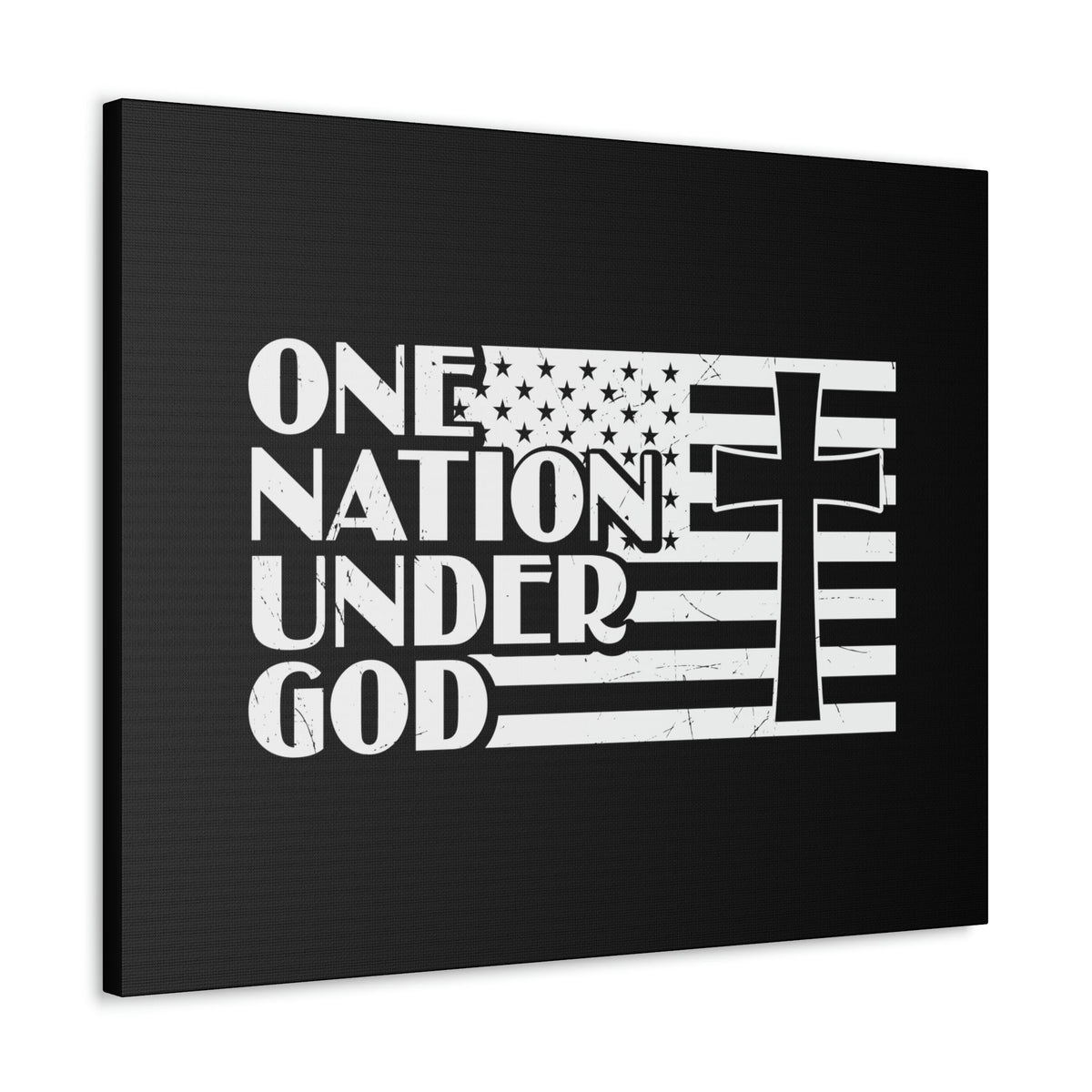 Scripture Walls One Nation Under God Matthew 28:18 Christian Wall Art Bible Verse Print Ready to Hang Unframed-Express Your Love Gifts