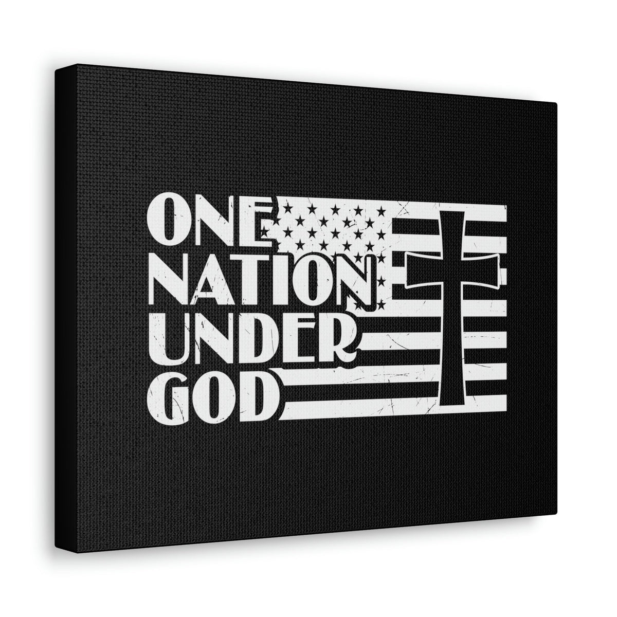Scripture Walls One Nation Under God Matthew 28:18 Christian Wall Art Bible Verse Print Ready to Hang Unframed-Express Your Love Gifts