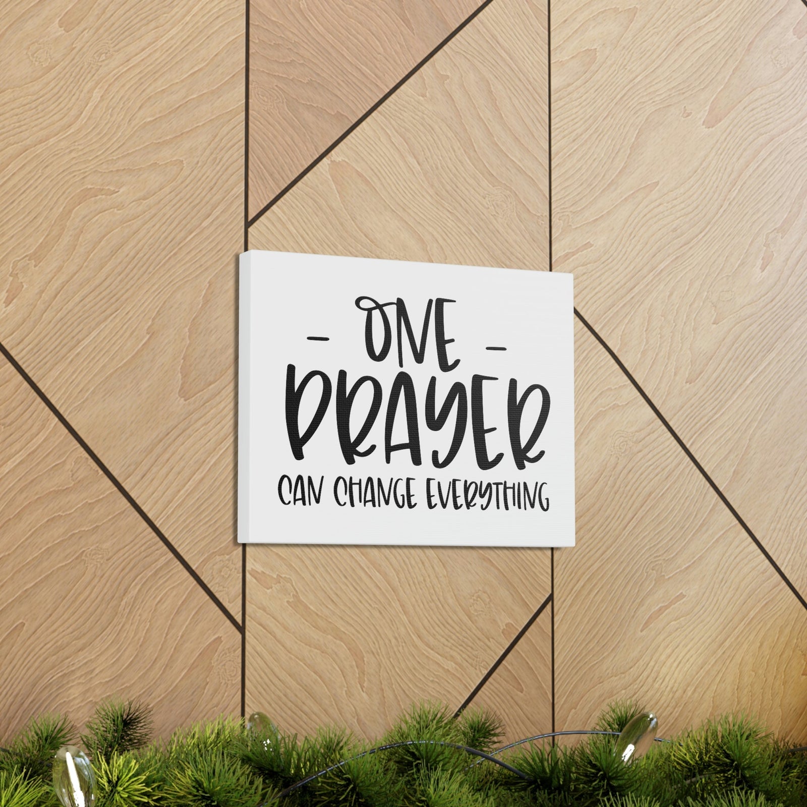 Scripture Walls One Prayer Can Change Everything Matthew 21:22 Christian Wall Art Print Ready to Hang Unframed-Express Your Love Gifts