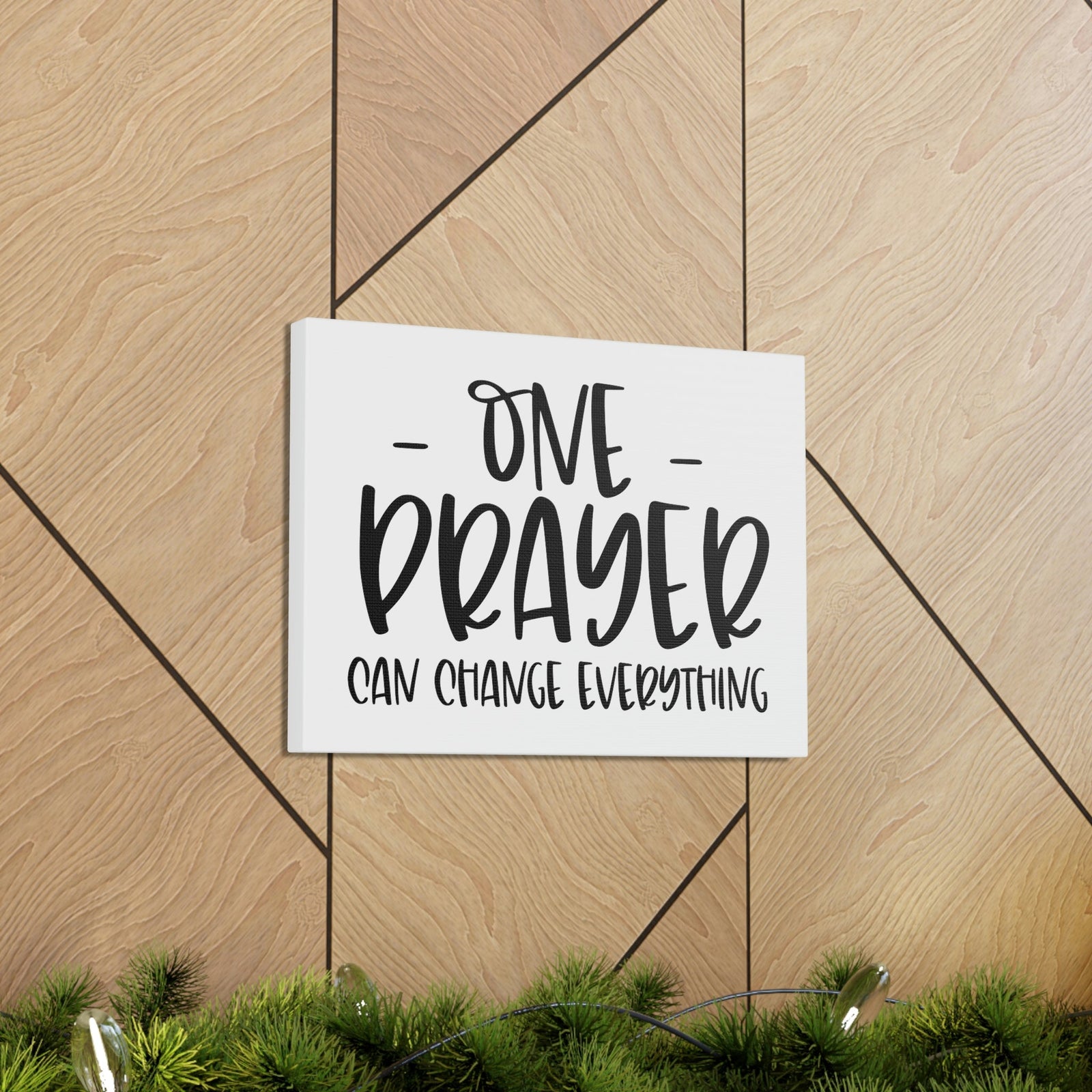 Scripture Walls One Prayer Can Change Everything Matthew 21:22 Christian Wall Art Print Ready to Hang Unframed-Express Your Love Gifts