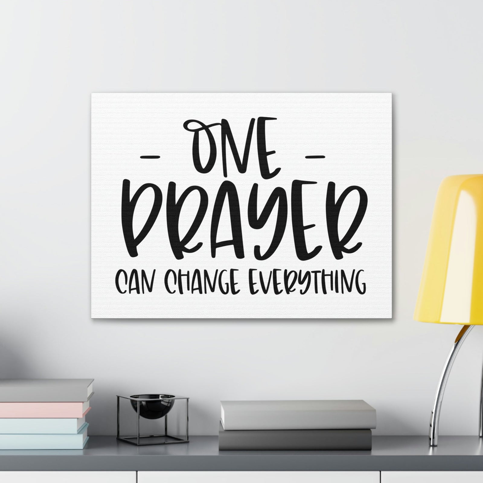 Scripture Walls One Prayer Can Change Everything Matthew 21:22 Christian Wall Art Print Ready to Hang Unframed-Express Your Love Gifts