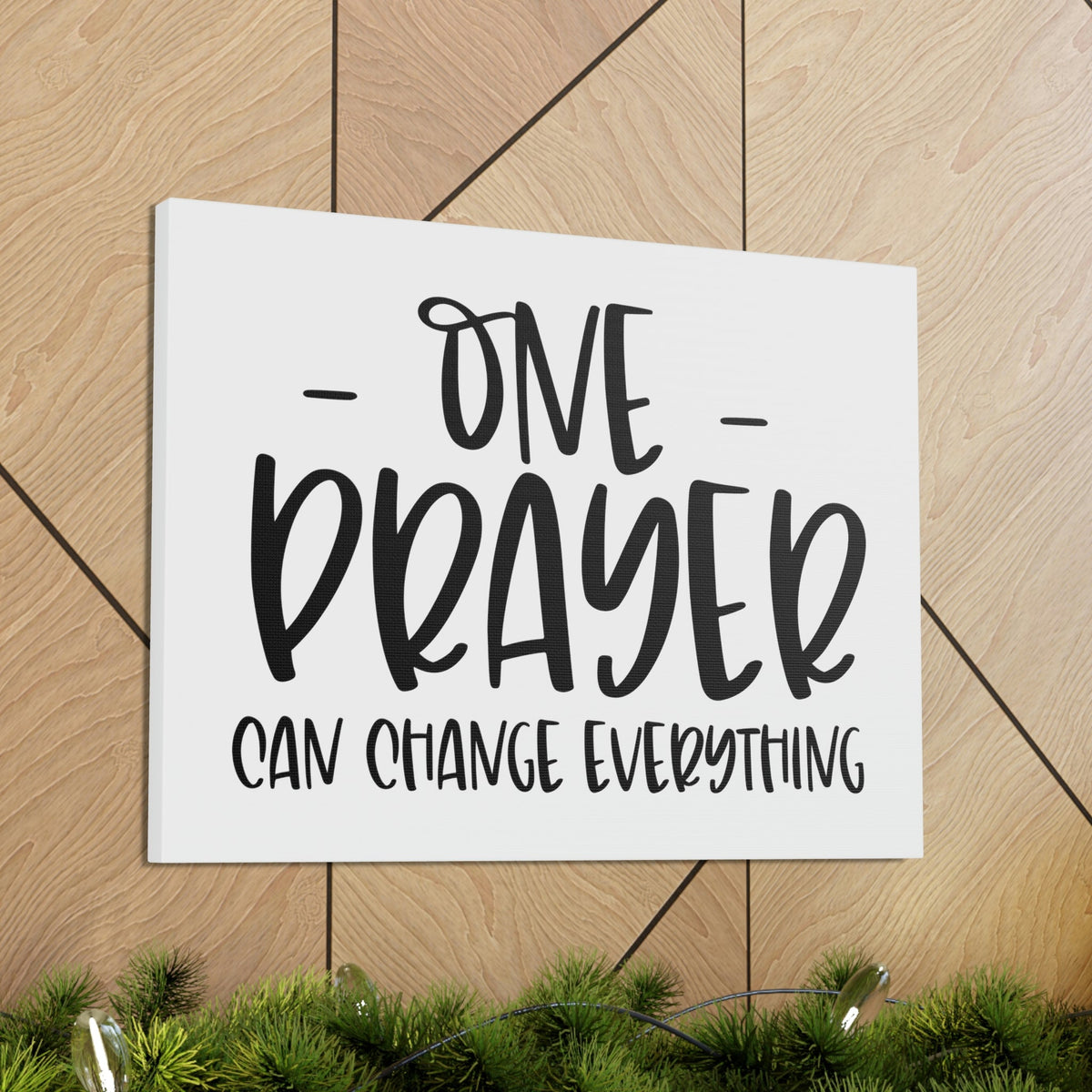 Scripture Walls One Prayer Can Change Everything Matthew 21:22 Christian Wall Art Print Ready to Hang Unframed-Express Your Love Gifts