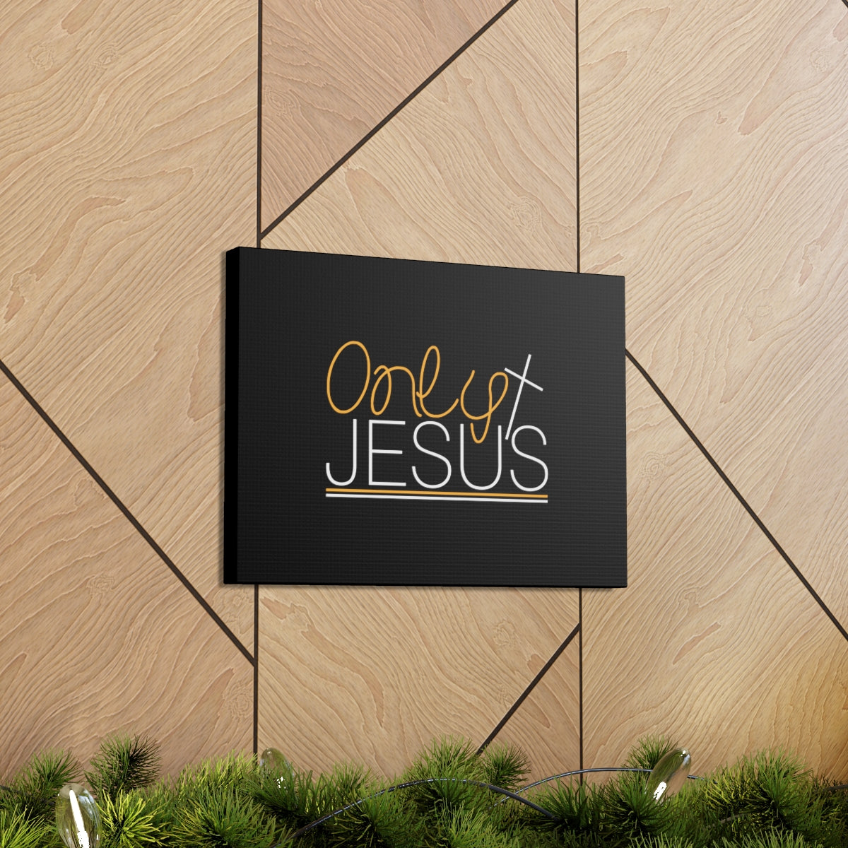 Scripture Walls Only Jesus John 1:1 Christian Wall Art Bible Verse Print Ready to Hang Unframed-Express Your Love Gifts