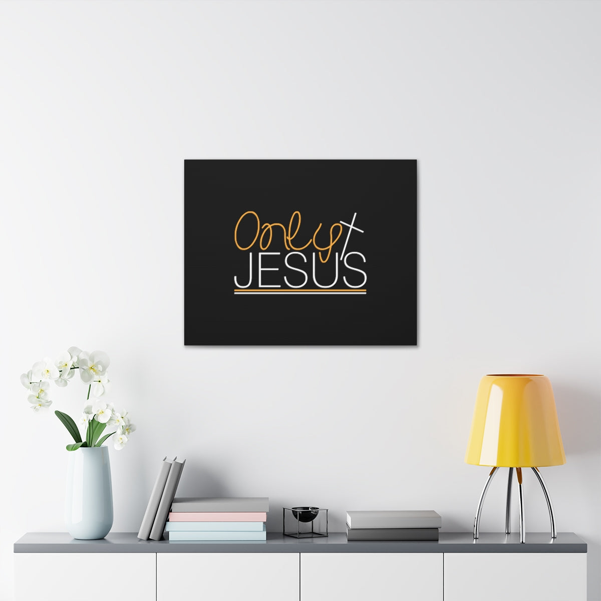 Scripture Walls Only Jesus John 1:1 Christian Wall Art Bible Verse Print Ready to Hang Unframed-Express Your Love Gifts
