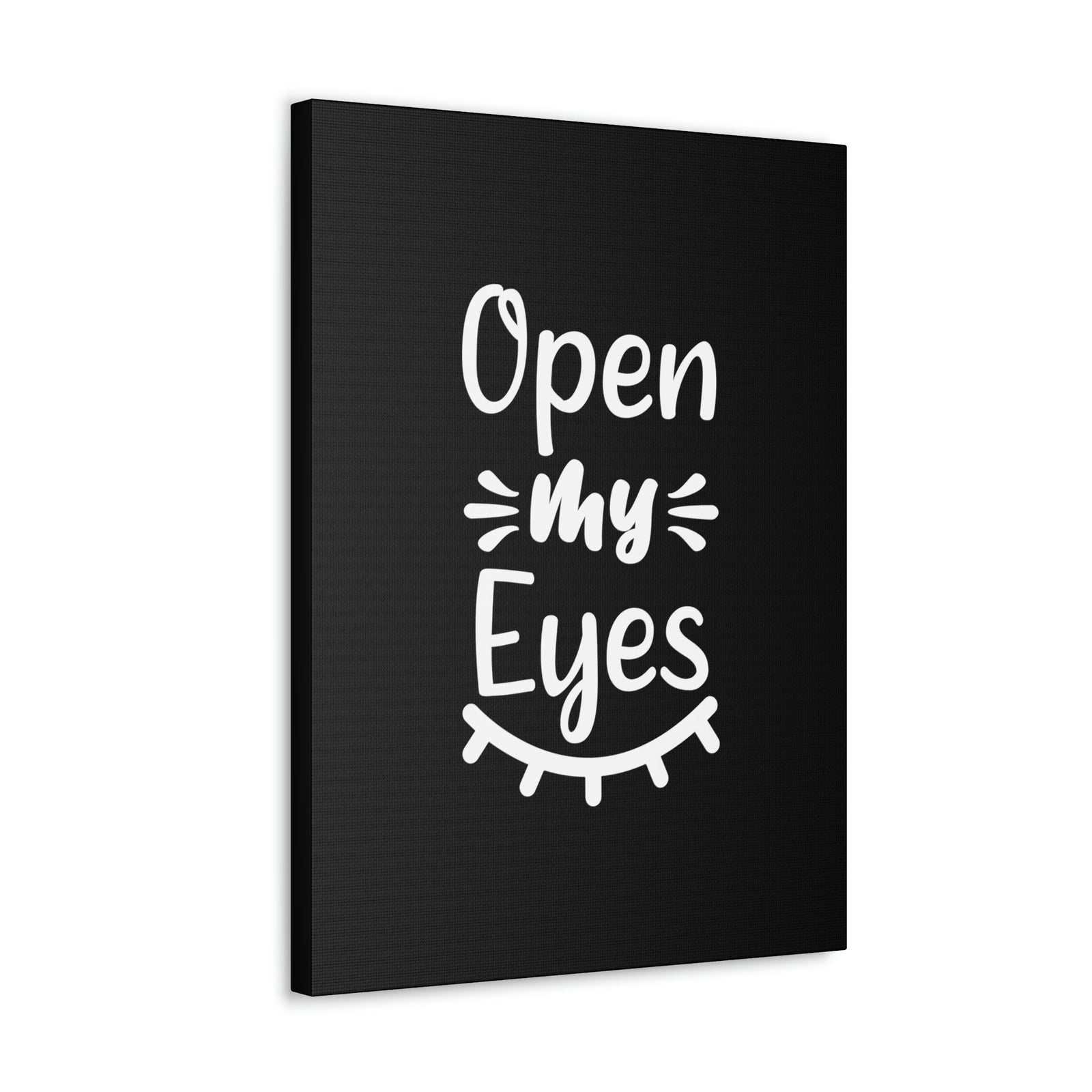 Scripture Walls Open My Eyes Psalm 119:18 Black Christian Wall Art Bible Verse Print Ready to Hang Unframed-Express Your Love Gifts