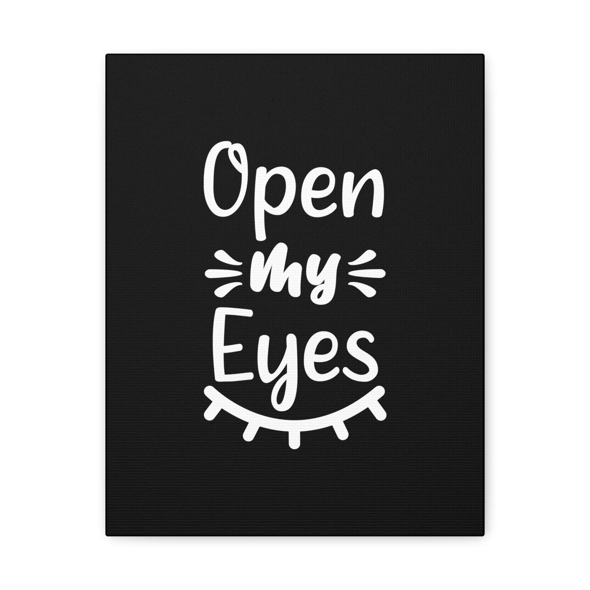 Scripture Walls Open My Eyes Psalm 119:18 Black Christian Wall Art Bible Verse Print Ready to Hang Unframed-Express Your Love Gifts