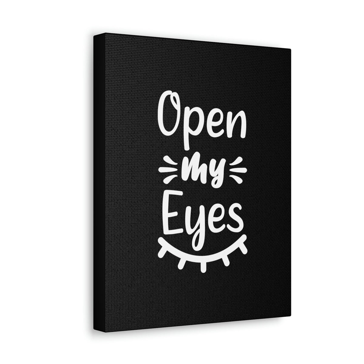 Scripture Walls Open My Eyes Psalm 119:18 Black Christian Wall Art Bible Verse Print Ready to Hang Unframed-Express Your Love Gifts