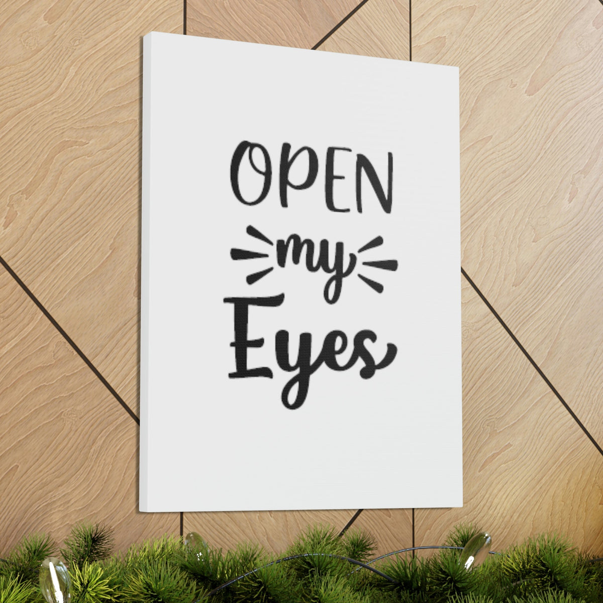 Scripture Walls Open My Eyes Psalm 119:18 Cursive Christian Wall Art Bible Verse Print Ready to Hang Unframed-Express Your Love Gifts