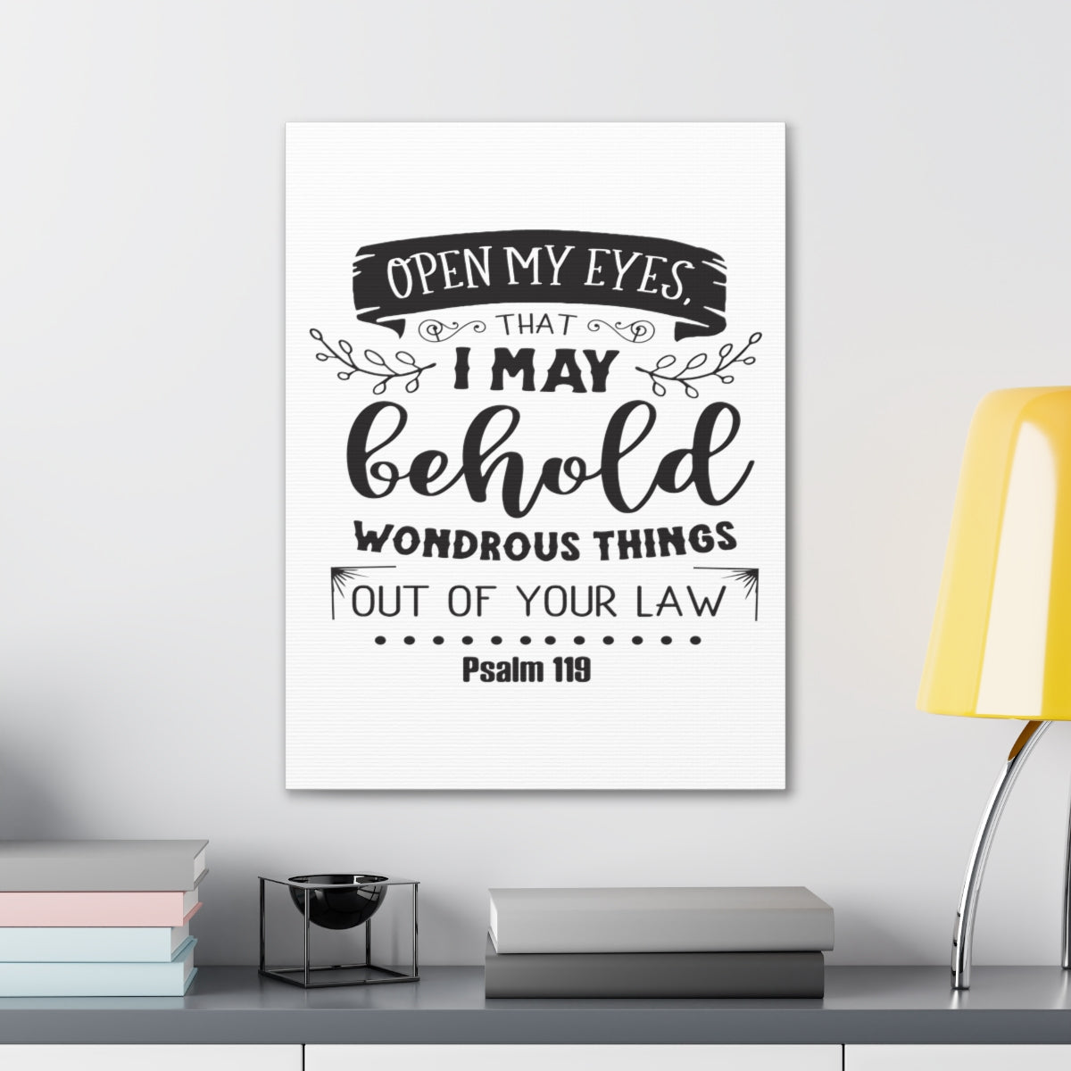 Scripture Walls Open My Eyes Psalms 119 Christian Wall Art Print Ready to Hang Unframed-Express Your Love Gifts