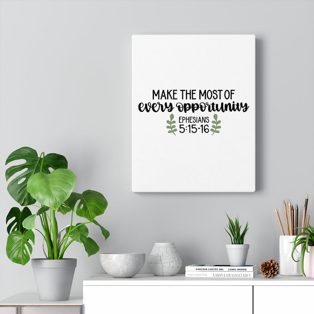 Scripture Walls Opportunity Ephesians 5:15-16 Bible Verse Canvas Christian Wall Art Ready to Hang Unframed-Express Your Love Gifts