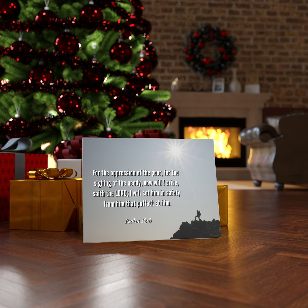 Scripture Walls Oppression Of The Poor Psalm 12:5 Bible Verse Canvas Christian Wall Art Ready to Hang Unframed-Express Your Love Gifts