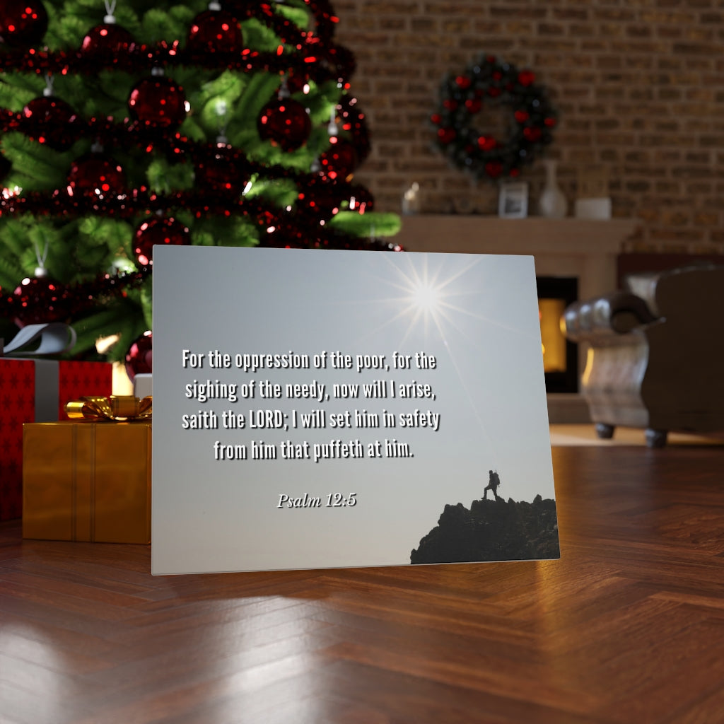 Scripture Walls Oppression Of The Poor Psalm 12:5 Bible Verse Canvas Christian Wall Art Ready to Hang Unframed-Express Your Love Gifts
