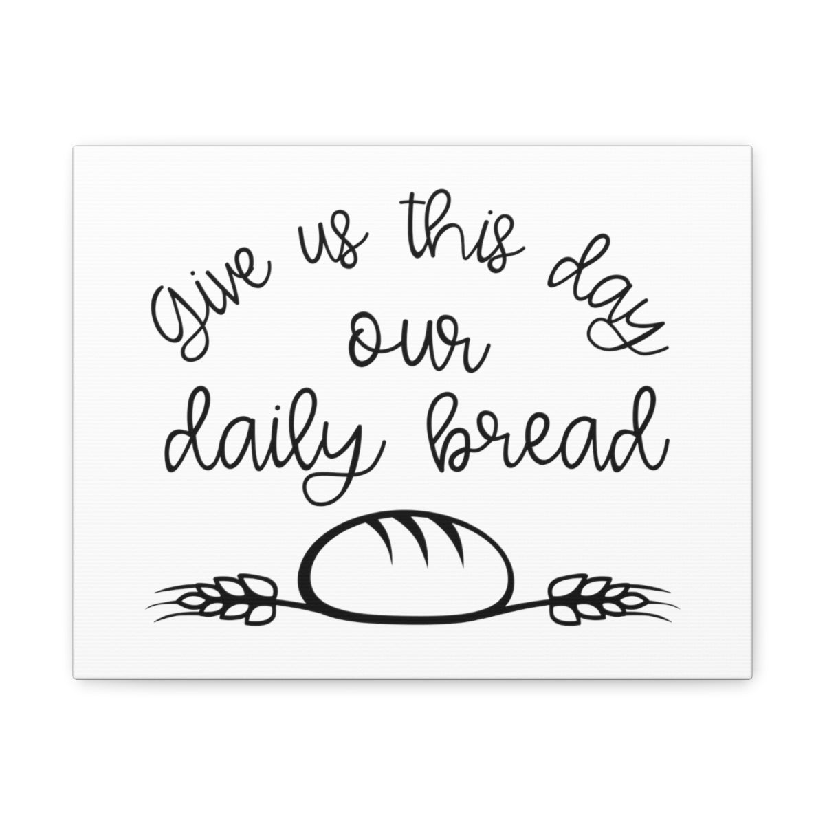 Scripture Walls Our Daily Bread Matthew 6:11 Christian Wall Art Print Ready to Hang Unframed-Express Your Love Gifts