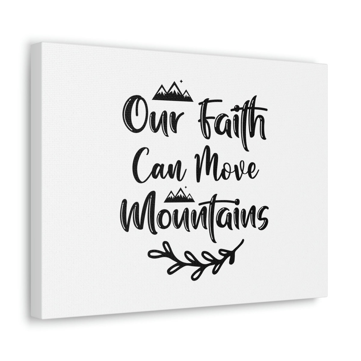 Scripture Walls Our Faith Can Move Mountains Matthew 17:20 Christian Wall Art Bible Verse Print Ready to Hang Unframed-Express Your Love Gifts
