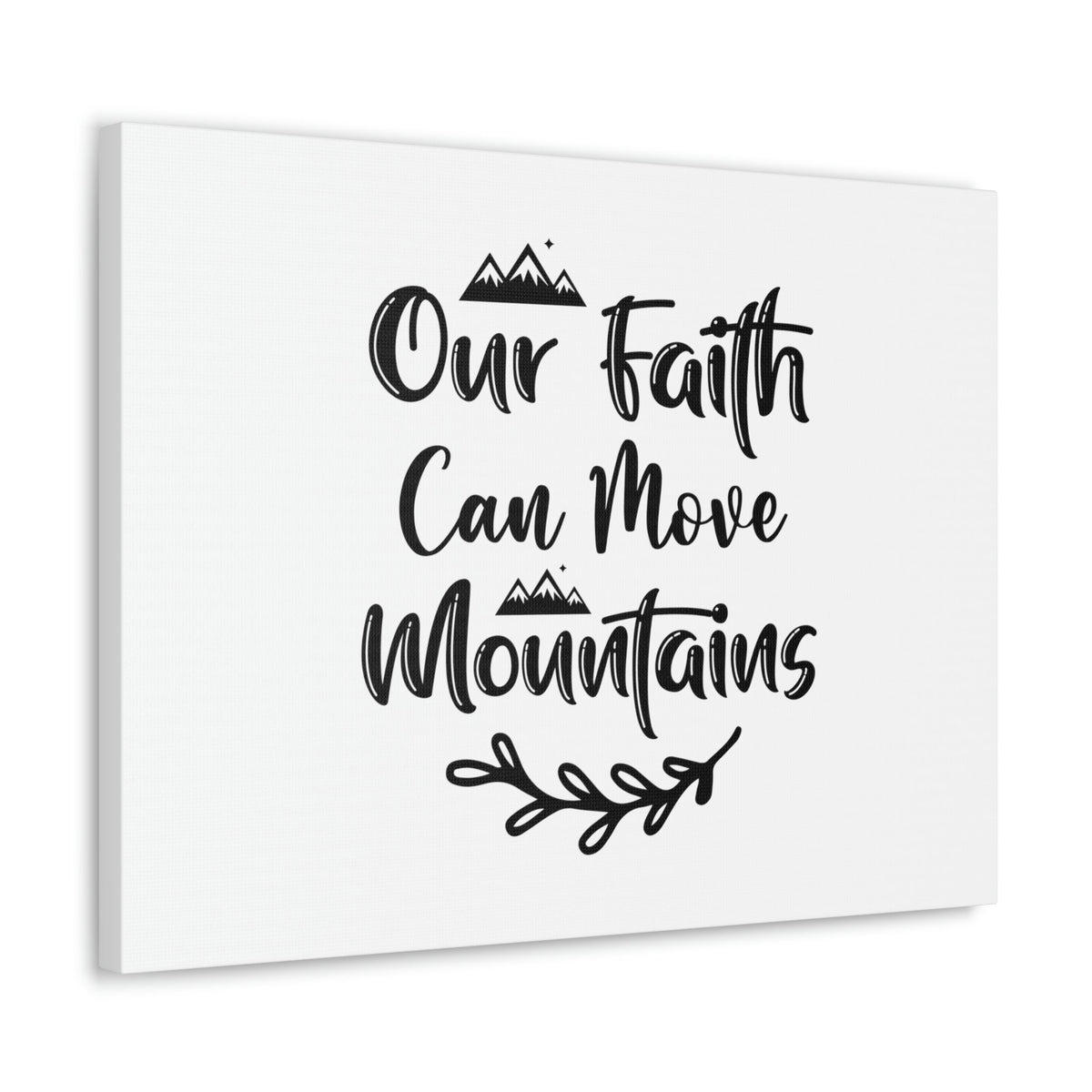 Scripture Walls Our Faith Can Move Mountains Matthew 17:20 Christian Wall Art Bible Verse Print Ready to Hang Unframed-Express Your Love Gifts