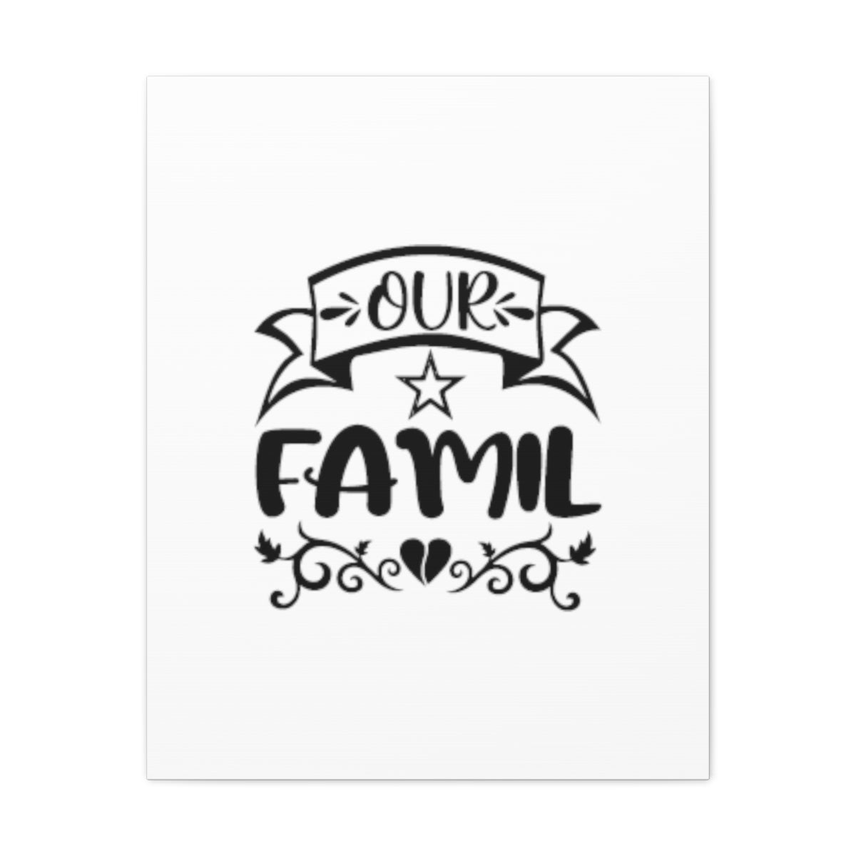 Scripture Walls Our Family 1 John 4:20 Christian Wall Art Bible Verse Print Ready to Hang Unframed-Express Your Love Gifts