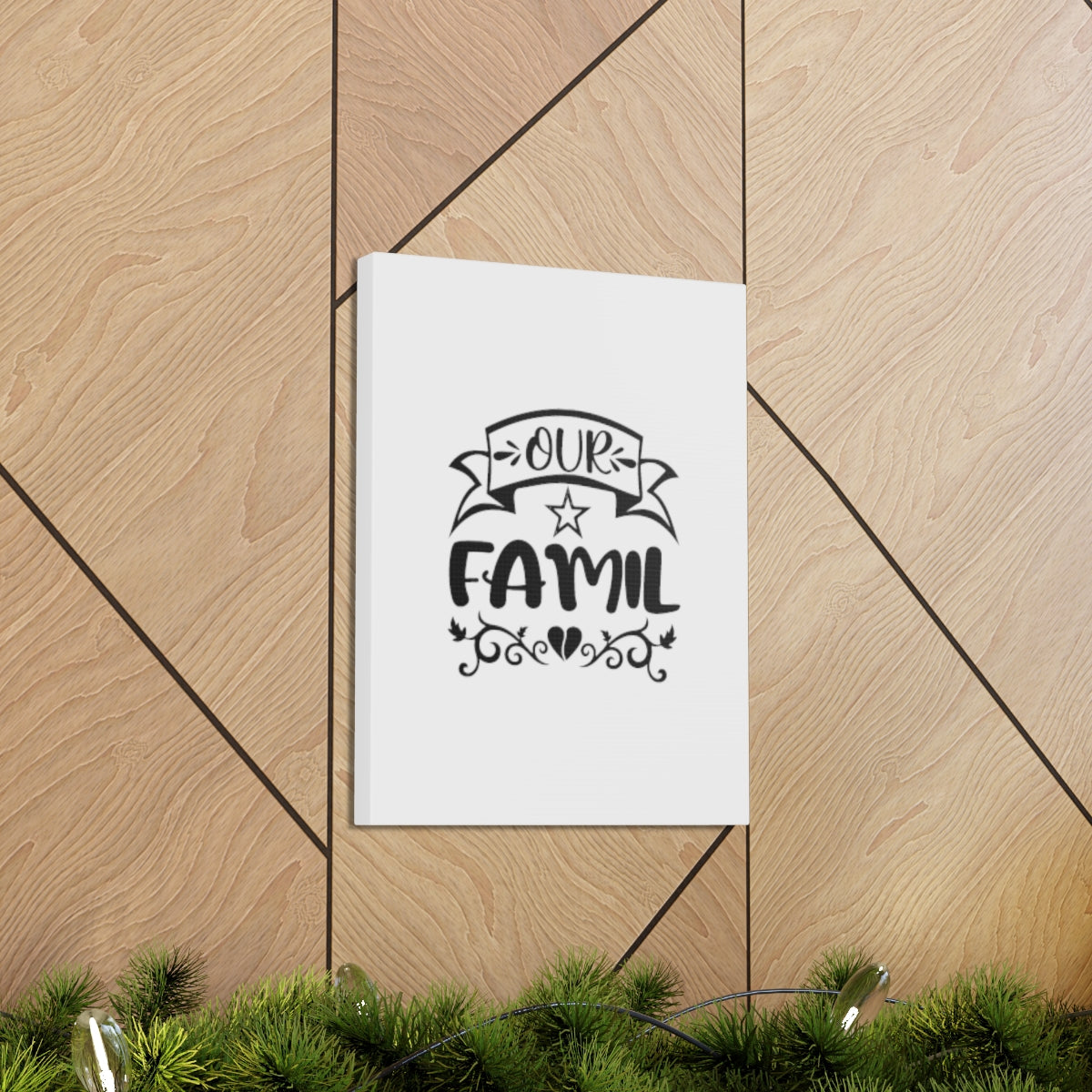 Scripture Walls Our Family 1 John 4:20 Christian Wall Art Bible Verse Print Ready to Hang Unframed-Express Your Love Gifts