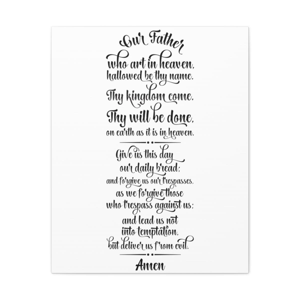 Scripture Walls Our Father Matthew 6:9 Christian Wall Art Print Ready to Hang Unframed-Express Your Love Gifts