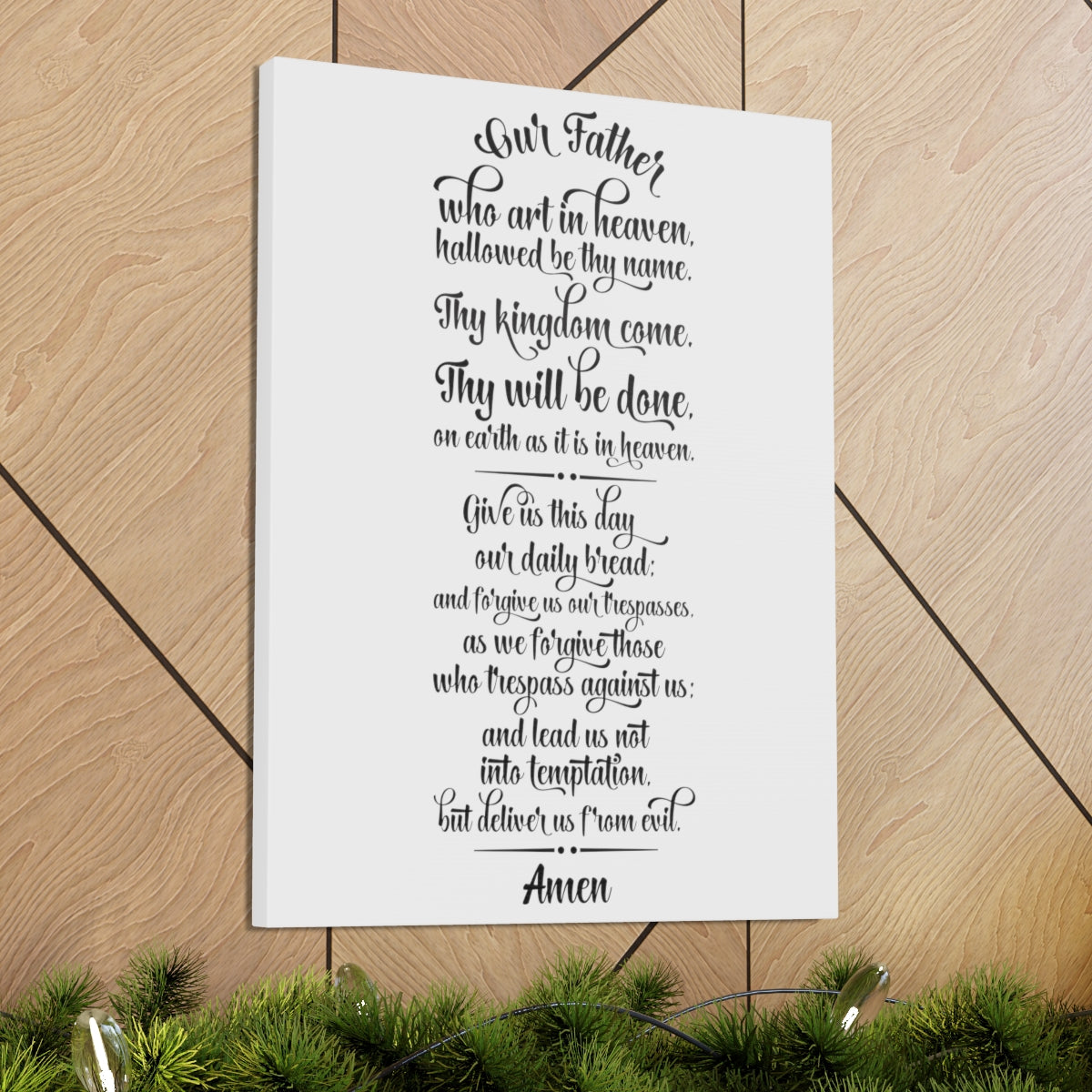 Scripture Walls Our Father Matthew 6:9 Christian Wall Art Print Ready to Hang Unframed-Express Your Love Gifts