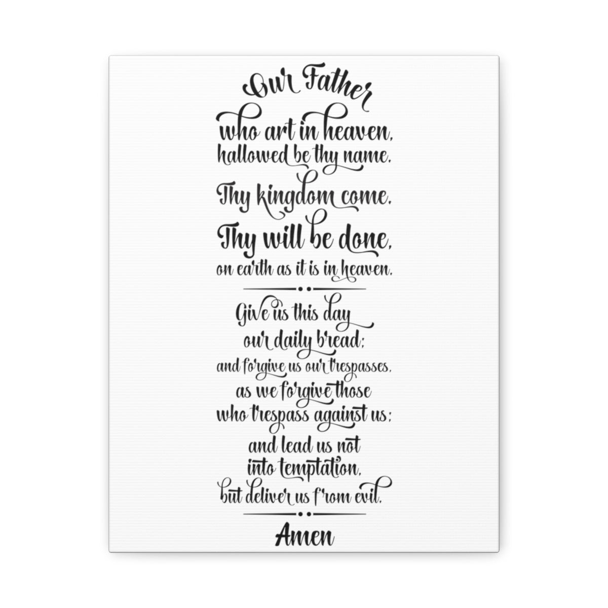Scripture Walls Our Father Matthew 6:9 Christian Wall Art Print Ready to Hang Unframed-Express Your Love Gifts