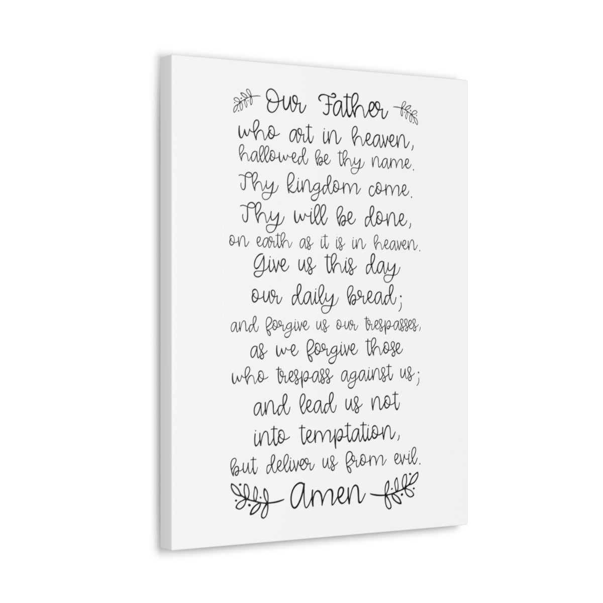 Scripture Walls Our Father Who Art In Heaven Matthew 6:9-13 Christian Wall Art Print Ready to Hang Unframed-Express Your Love Gifts