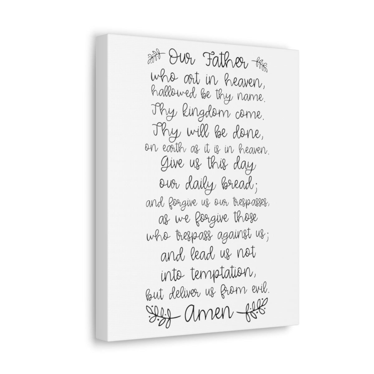 Scripture Walls Our Father Who Art In Heaven Matthew 6:9-13 Christian Wall Art Print Ready to Hang Unframed-Express Your Love Gifts